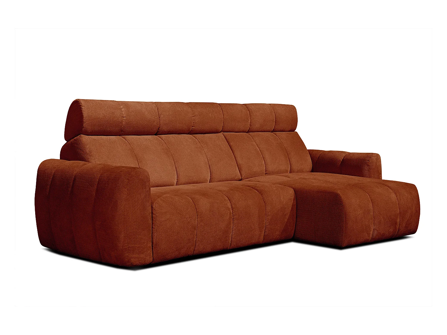 CANAPÉ D'ANGLE KIMI 3 places, tissu