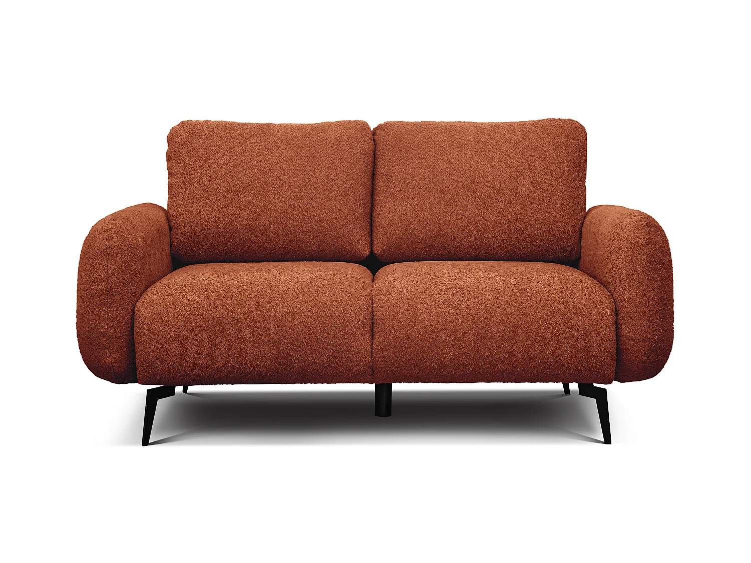 CANAPE FEBE 2 places, orange foncé