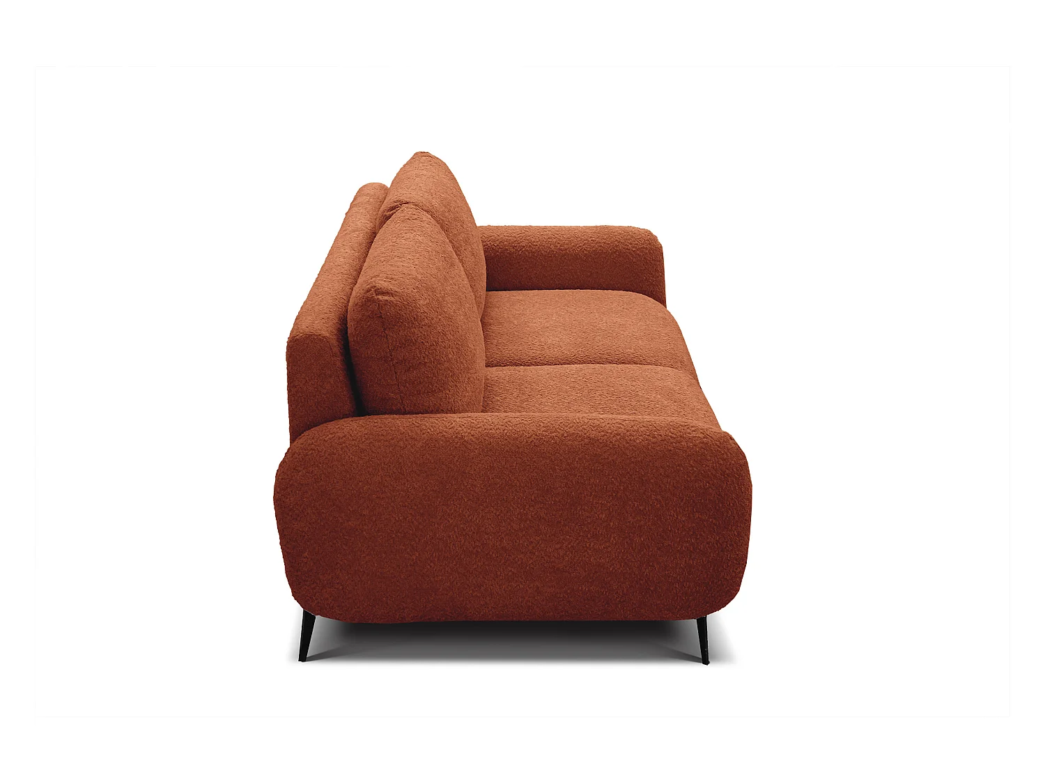 CANAPE FEBE 2 places, orange foncé