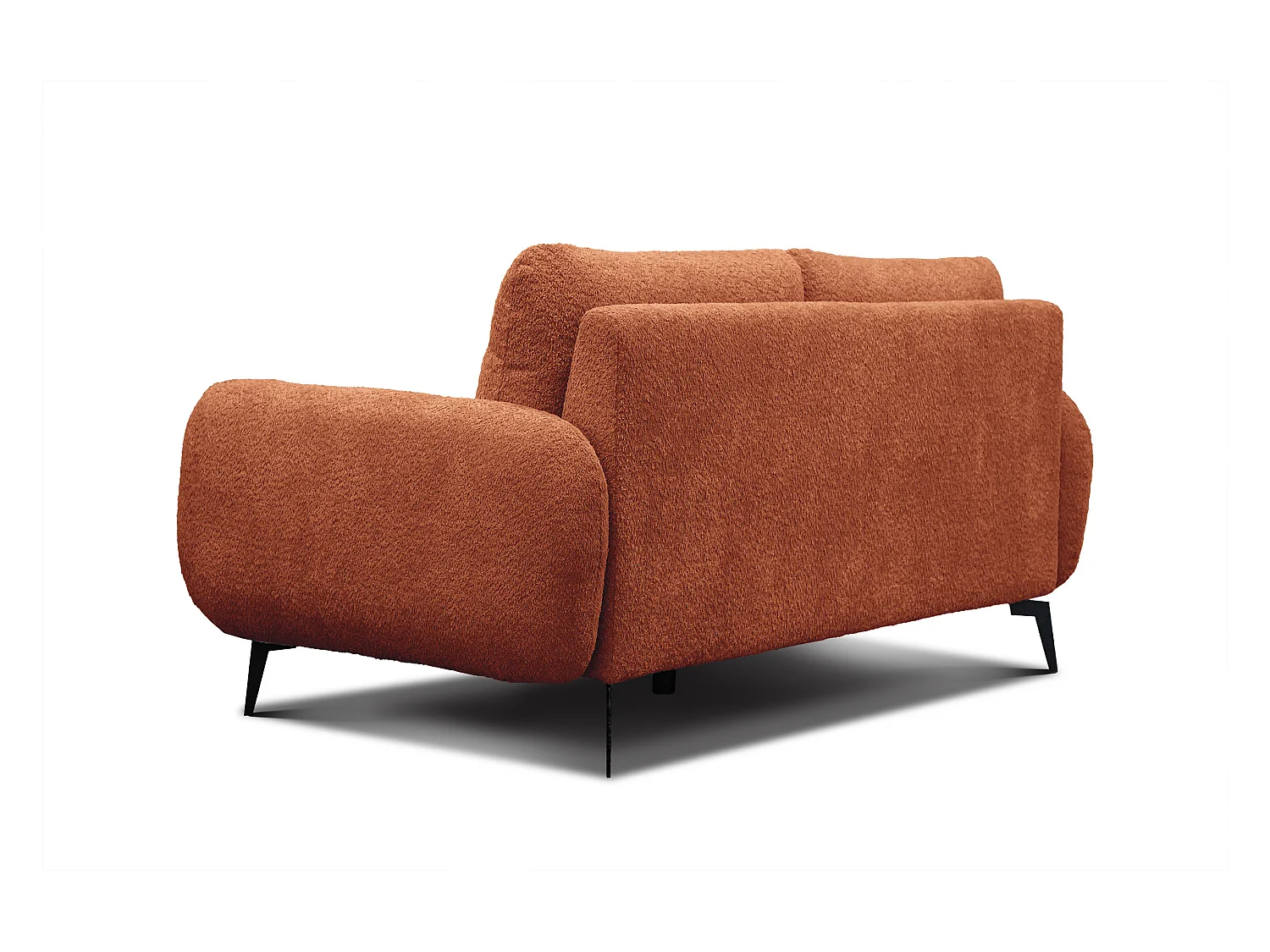 CANAPE FEBE 2 places, orange foncé