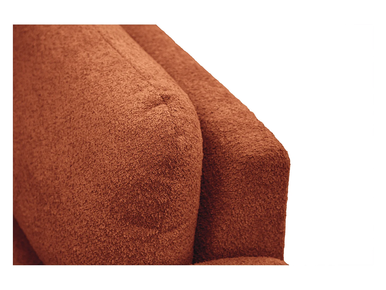 CANAPE FEBE 2 places, orange foncé