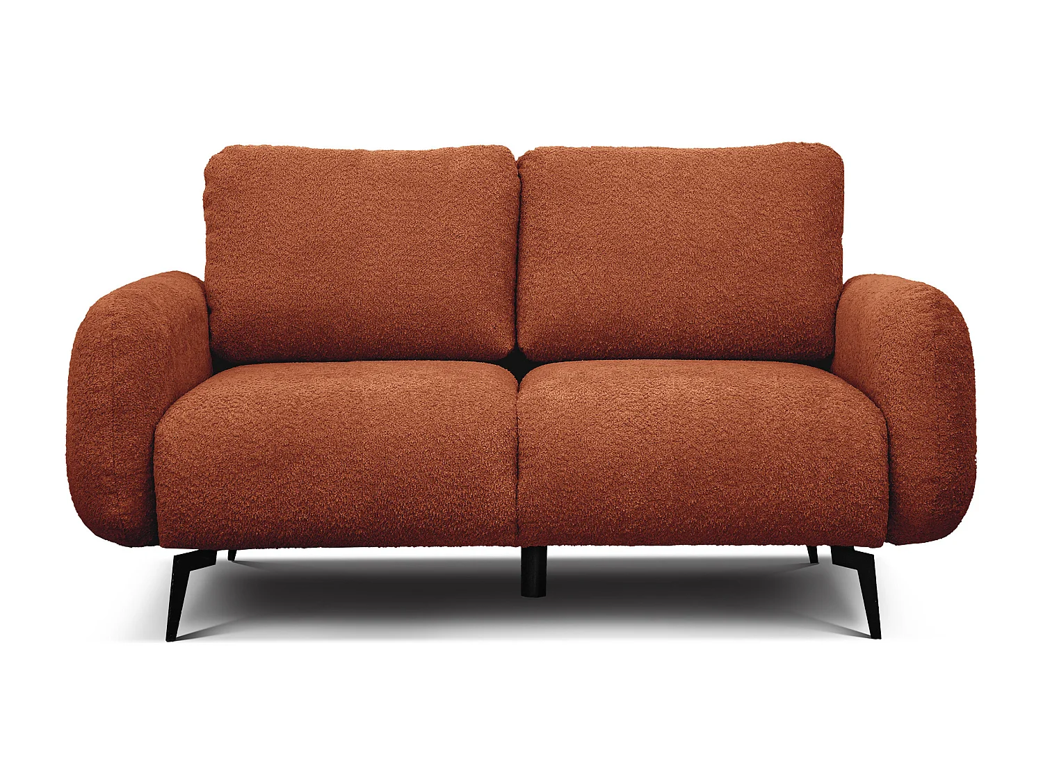 CANAPE FEBE 2 places, orange foncé