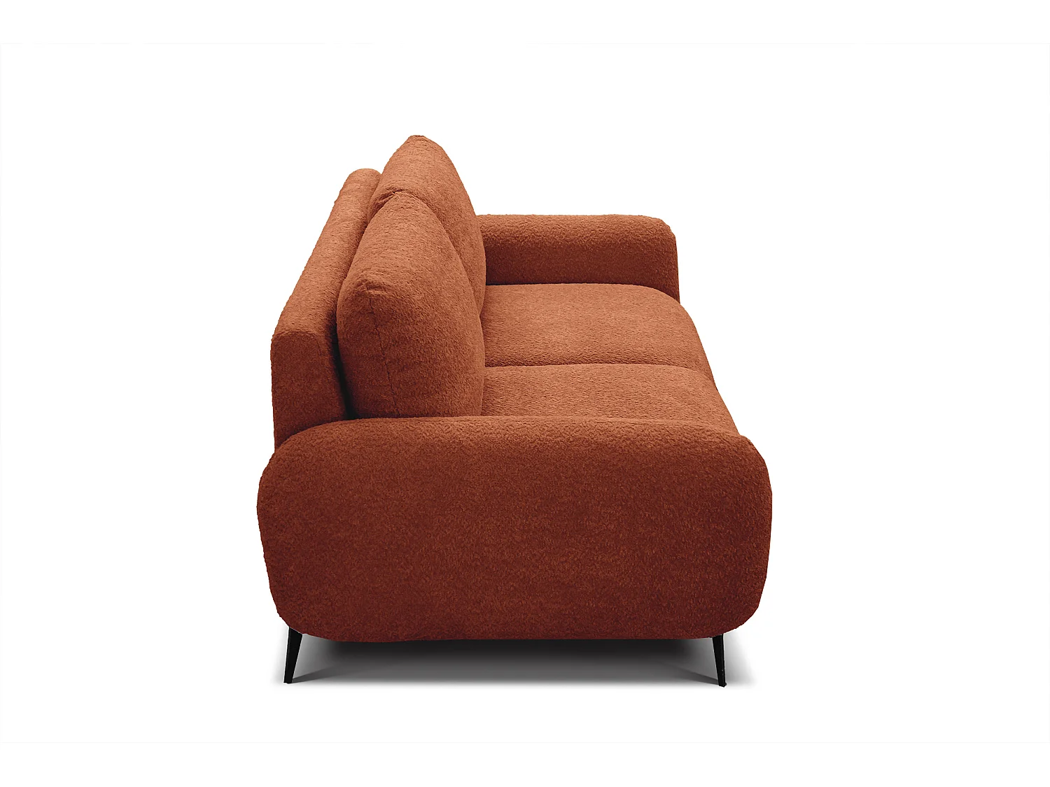 CANAPE FEBE 2 places, orange foncé