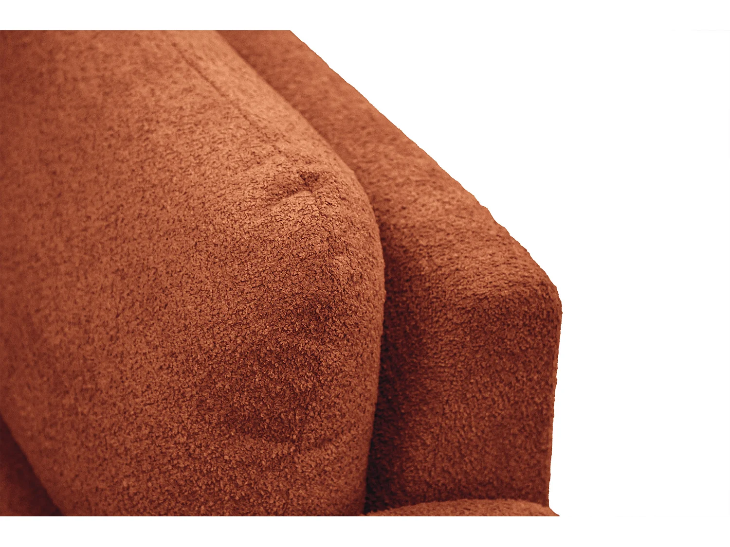 CANAPE FEBE 2 places, orange foncé