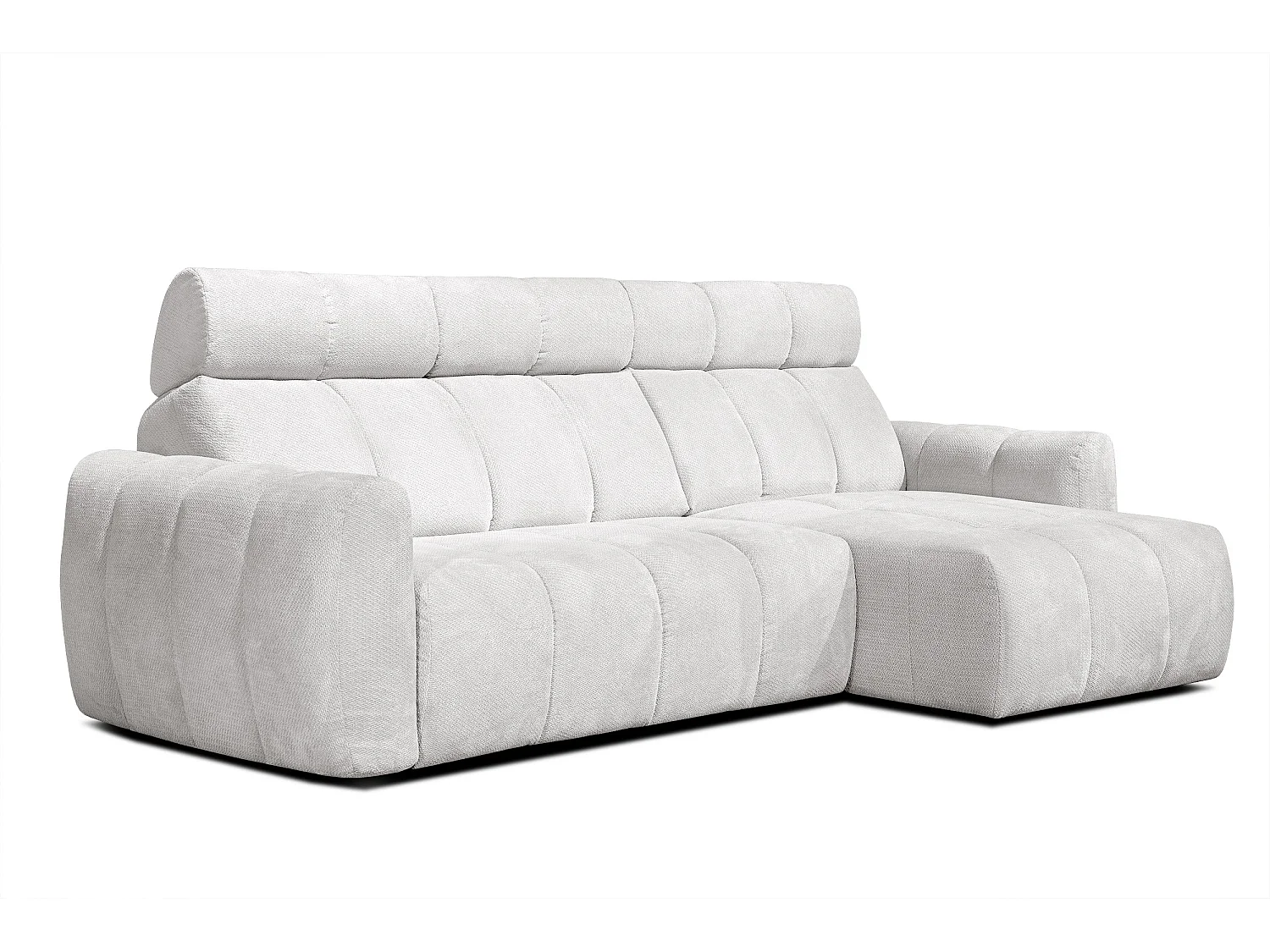 CANAPÉ D'ANGLE KIMI 3 places, tissu