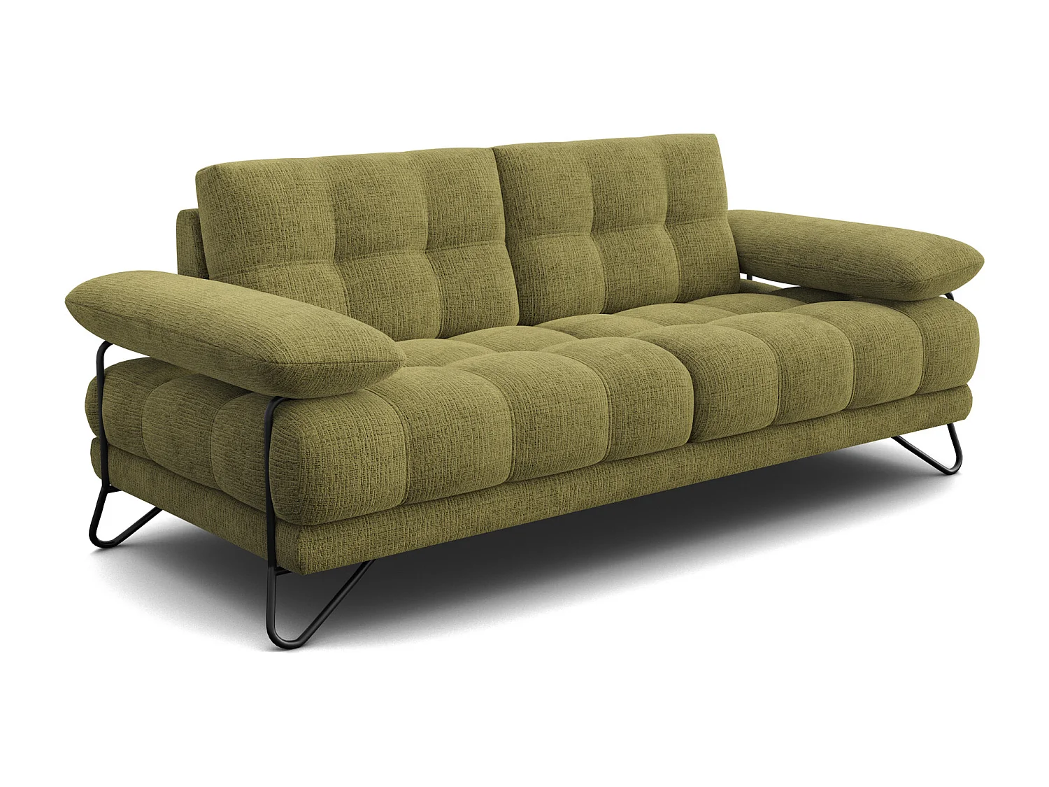 BUBBARA 2,5-Sitzer-Sofa, olivgrün