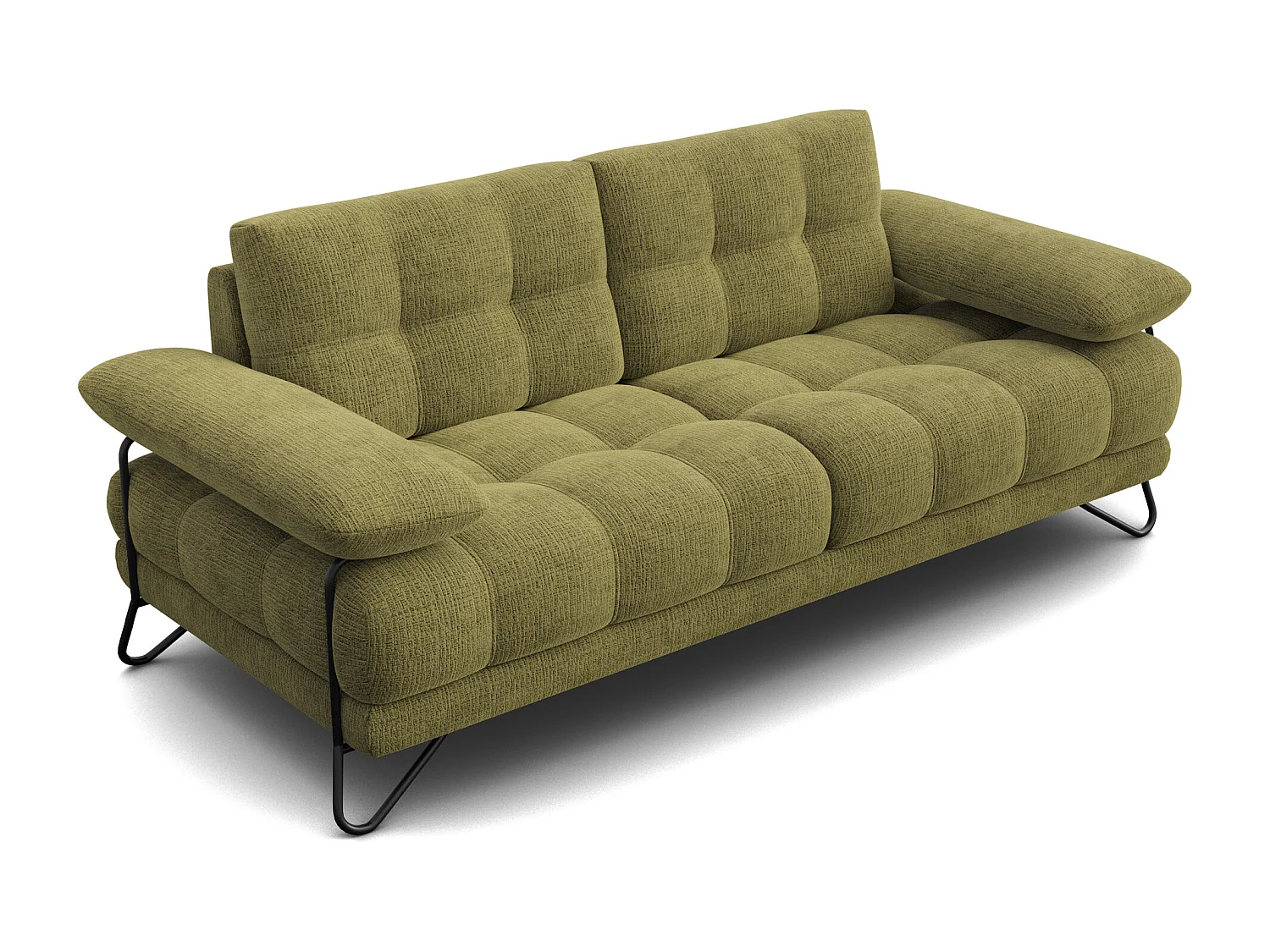 BUBBARA 2,5-Sitzer-Sofa, olivgrün