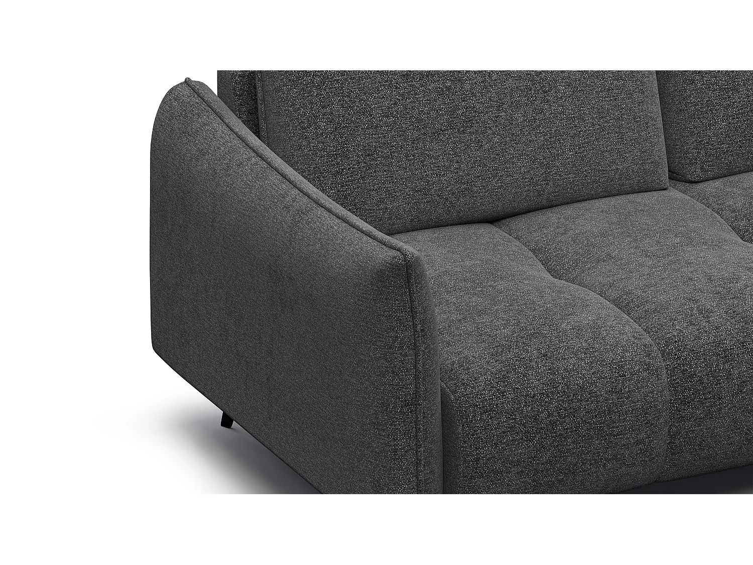 CANAPE AERA 2,5 places, gris foncé