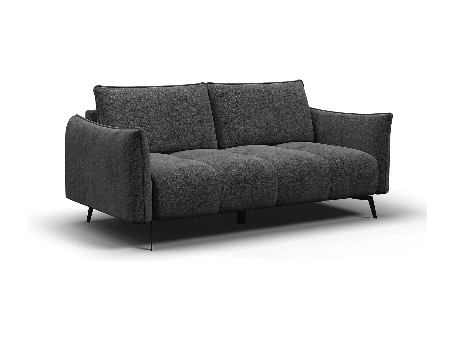 CANAPE AERA 2,5 places, gris foncé