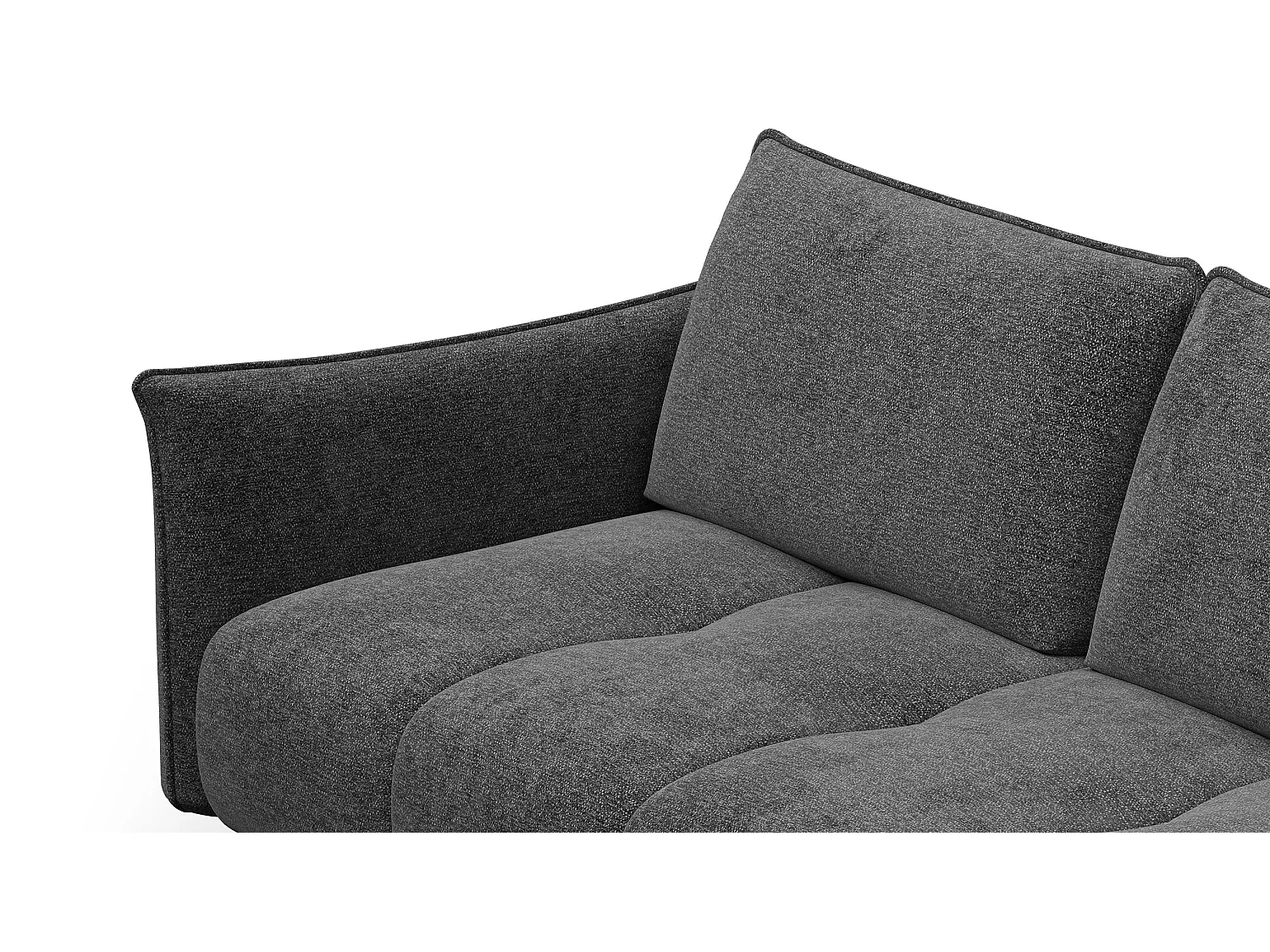 CANAPE AERA 2,5 places, gris foncé