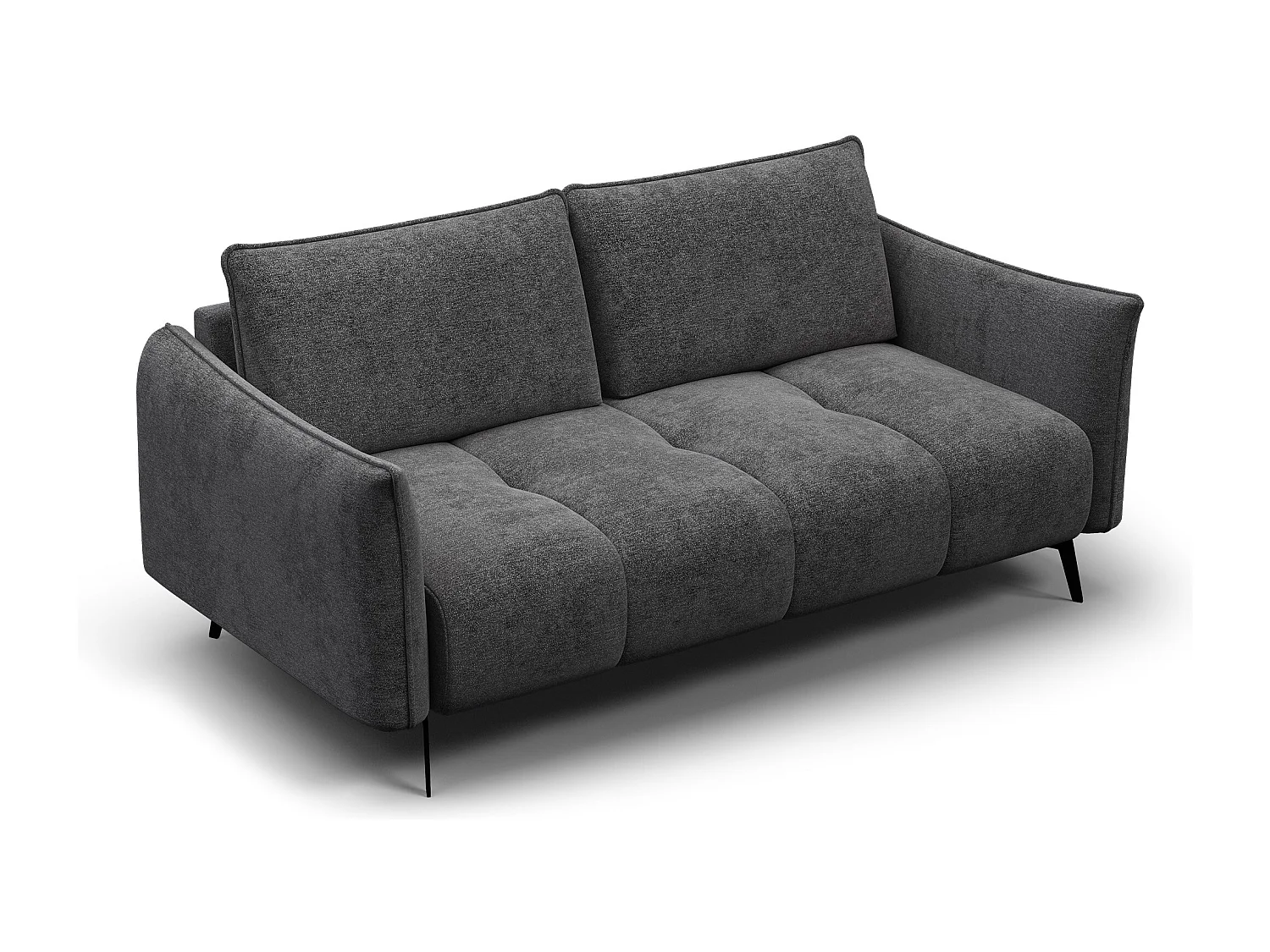 Sofa 2,5-Sitzer AERA, dunkelgrau