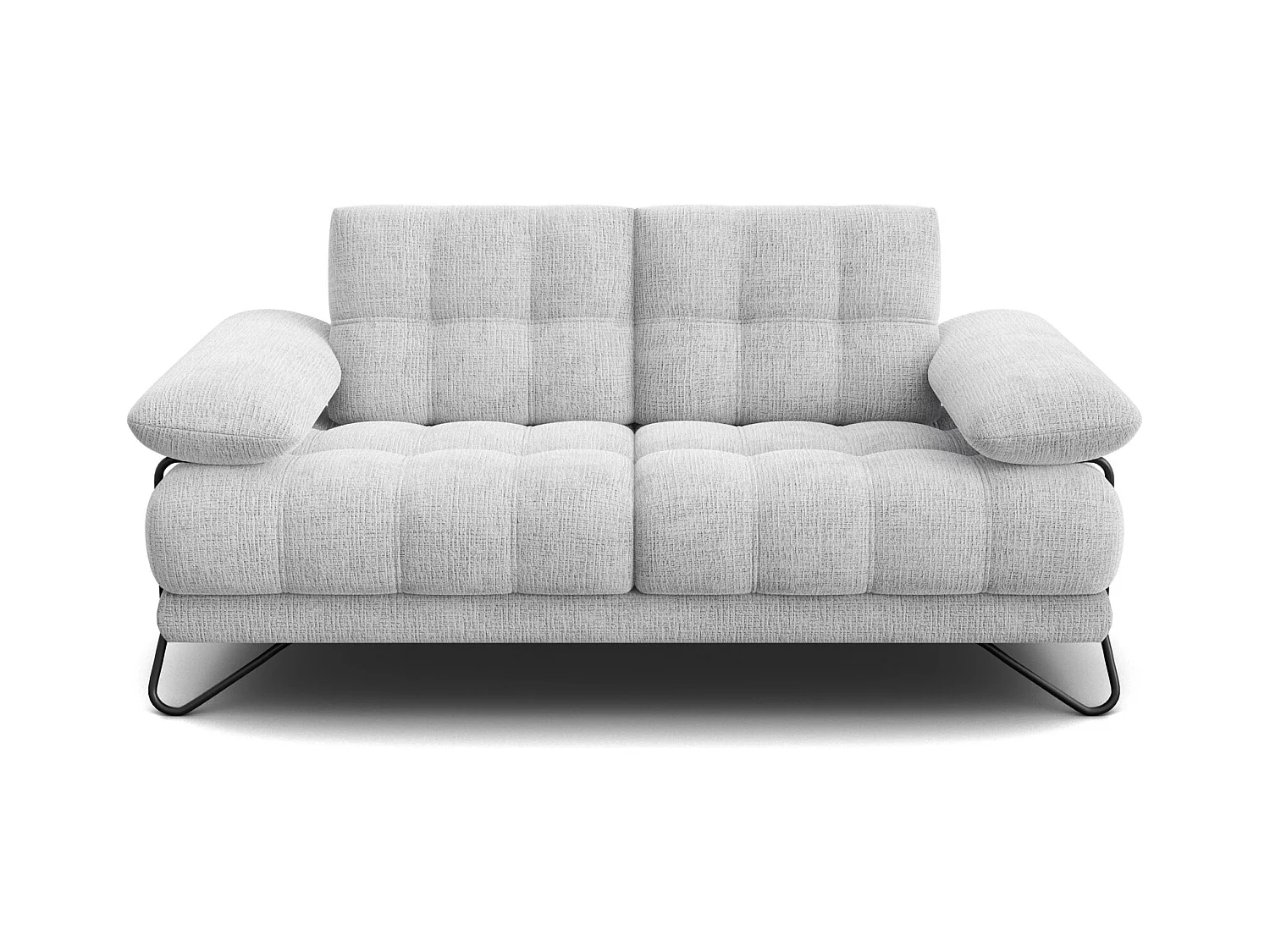 CANAPE BUBBARA 2 places, gris clair