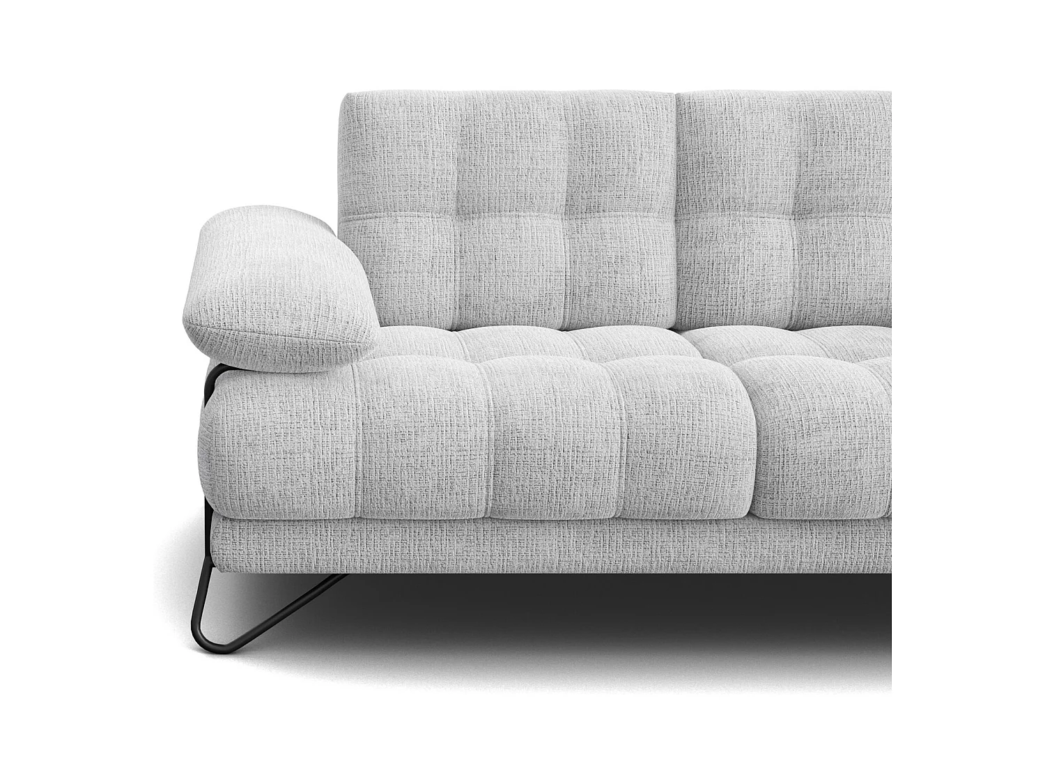 CANAPE BUBBARA 2 places, gris clair