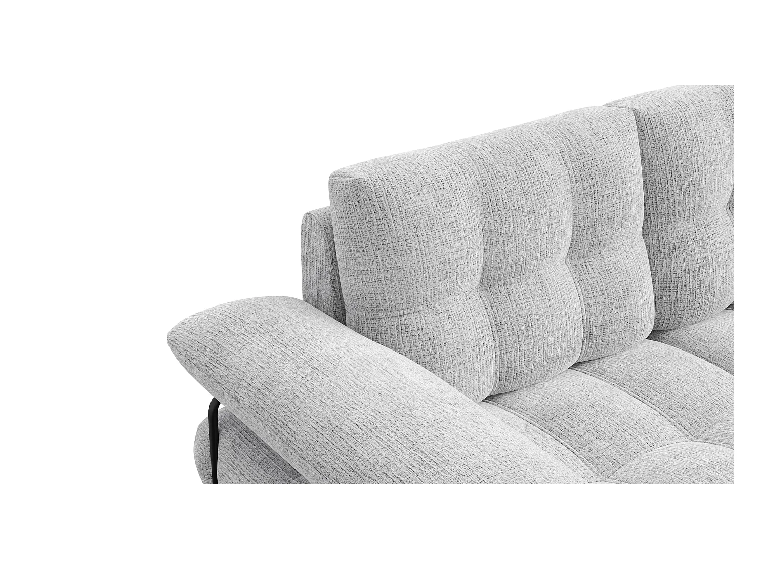 CANAPE BUBBARA 2 places, gris clair