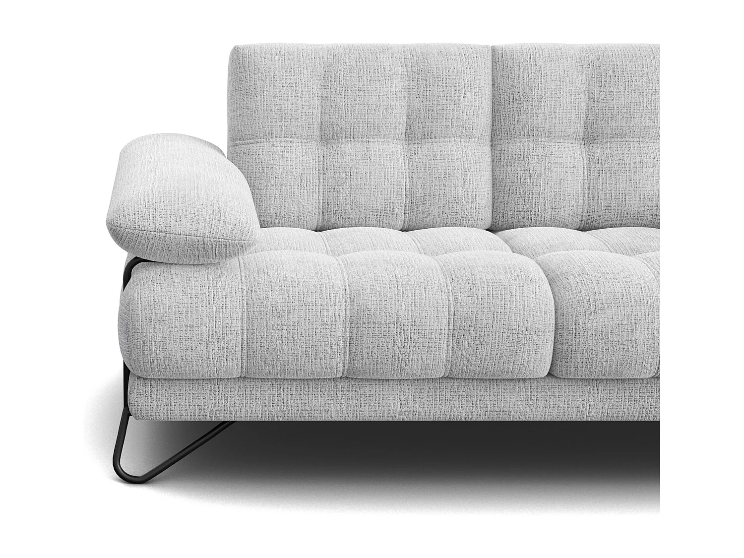 CANAPE BUBBARA 2 places, gris clair