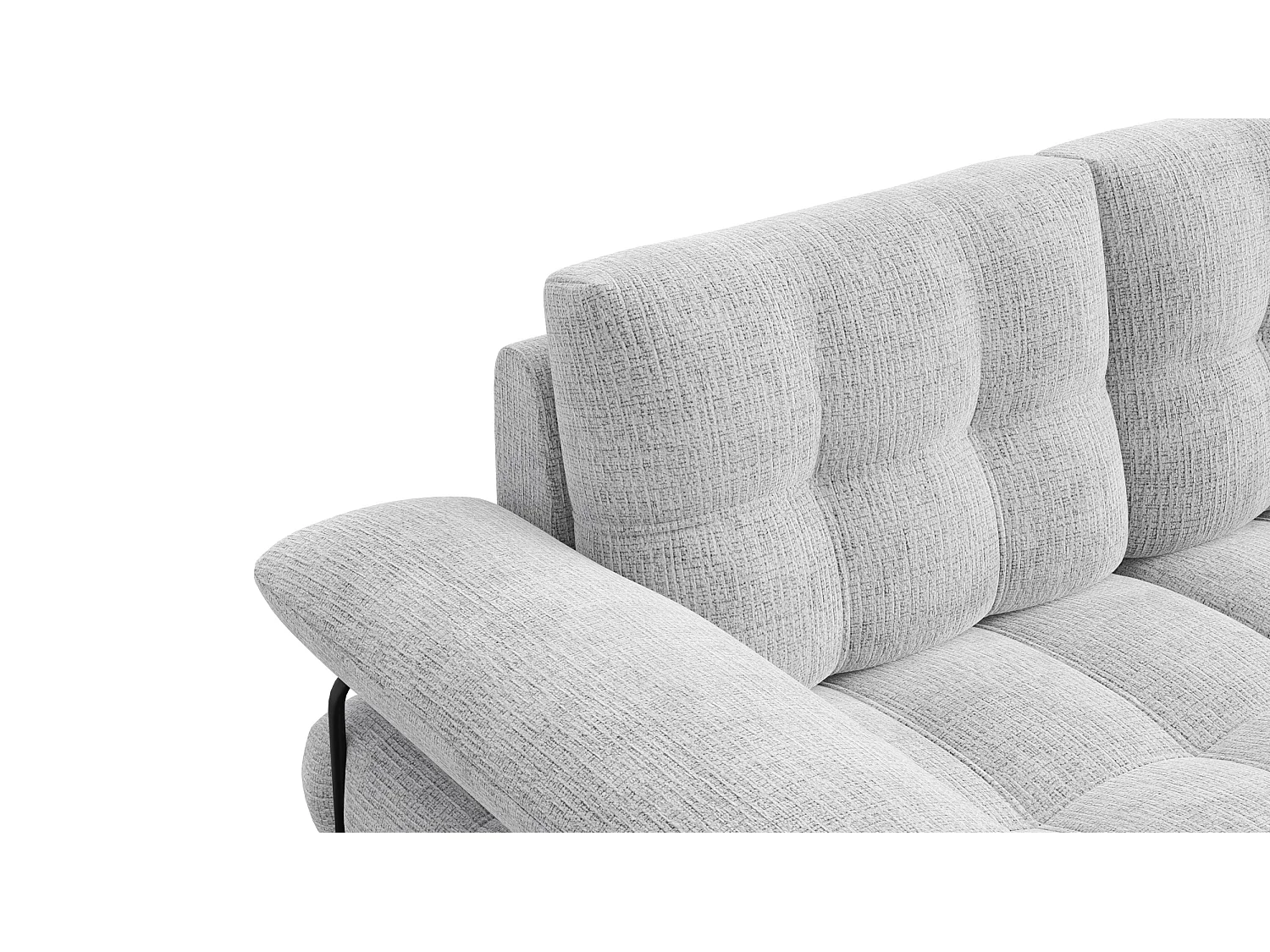 CANAPE BUBBARA 2 places, gris clair