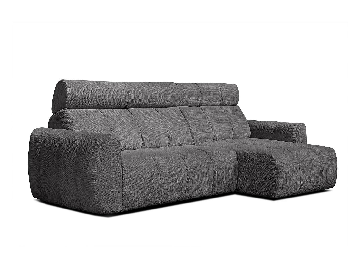 CANAPÉ D'ANGLE KIMI 3 places, tissu