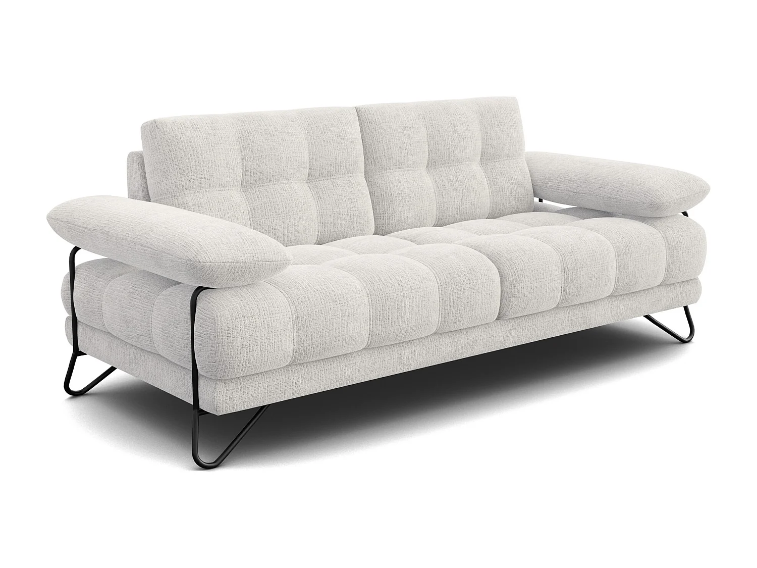 BUBBARA 2,5-Sitzer-Sofa, creme