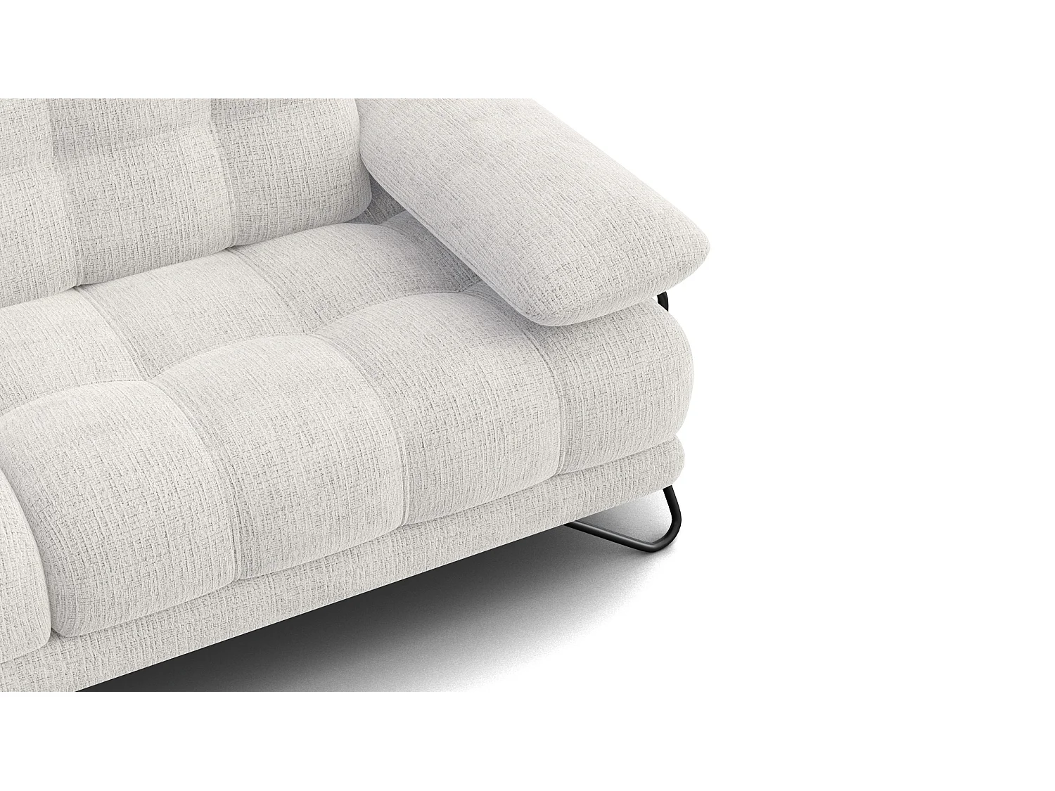 BUBBARA 2,5-Sitzer-Sofa, creme