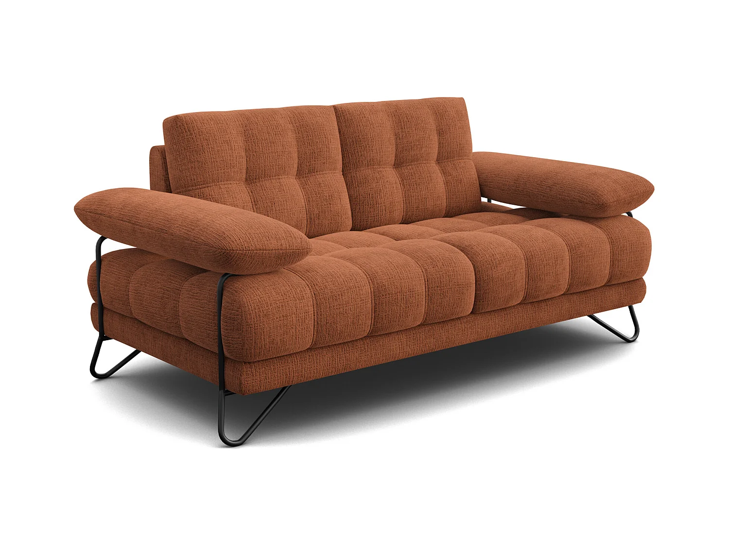 CANAPE BUBBARA 2 places, orange