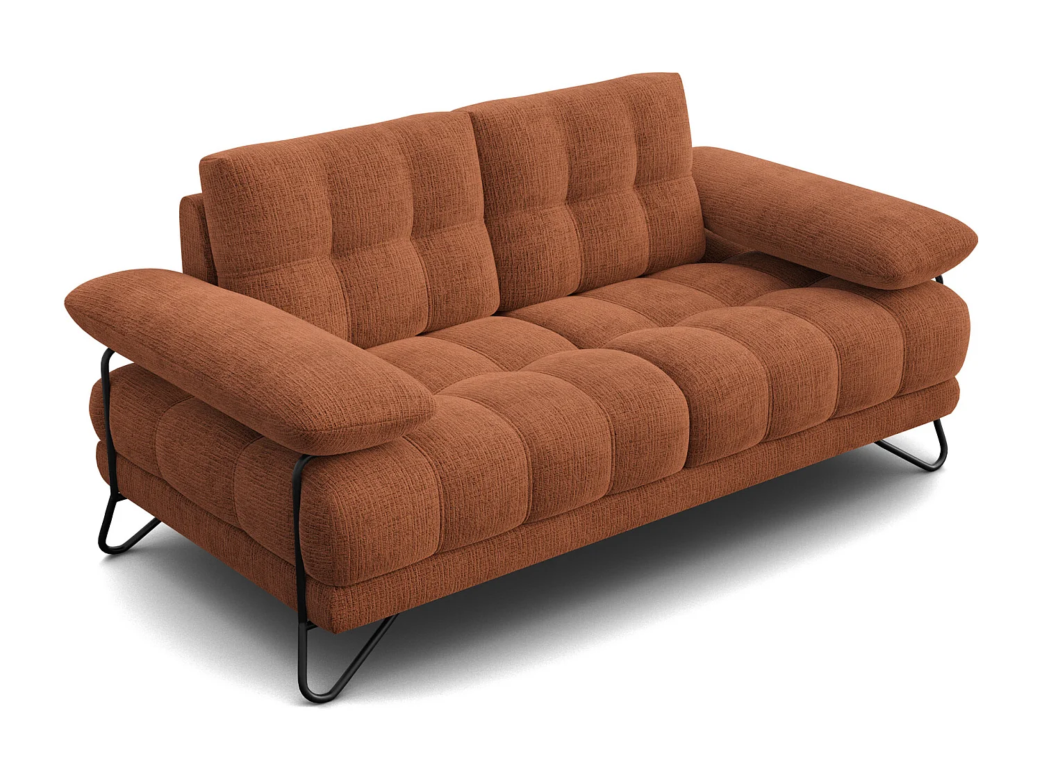 CANAPE BUBBARA 2 places, orange