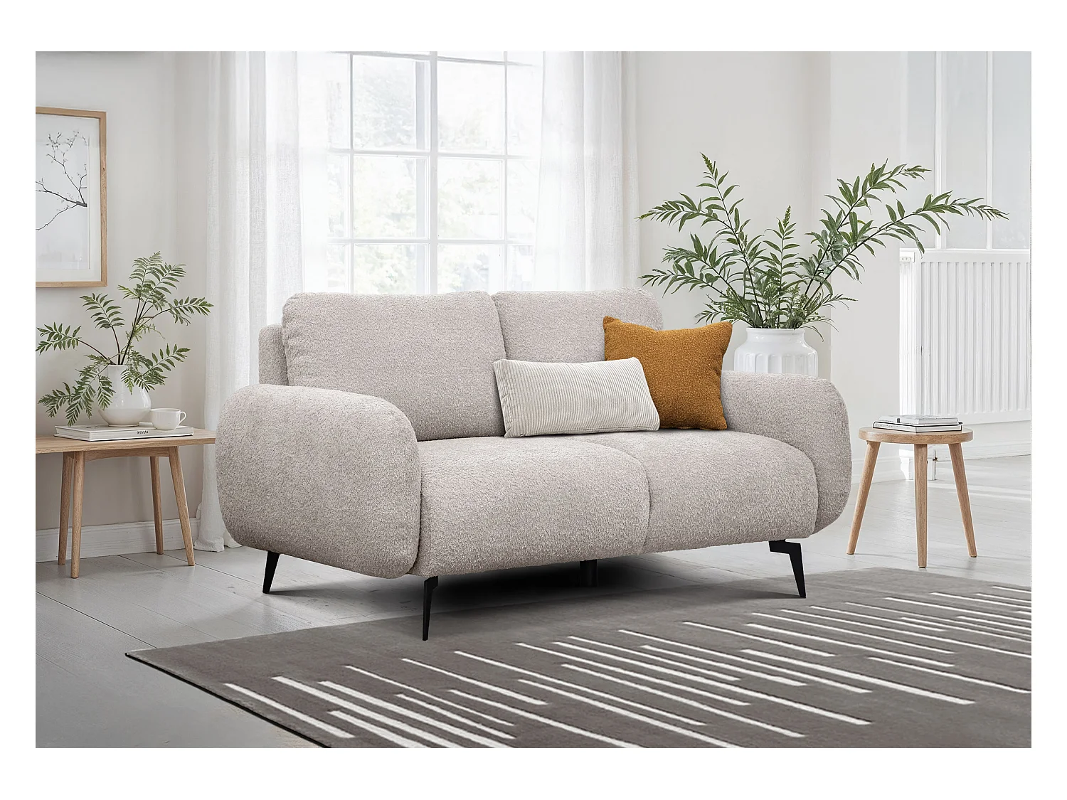 CANAPE FEBE 2 places, écru