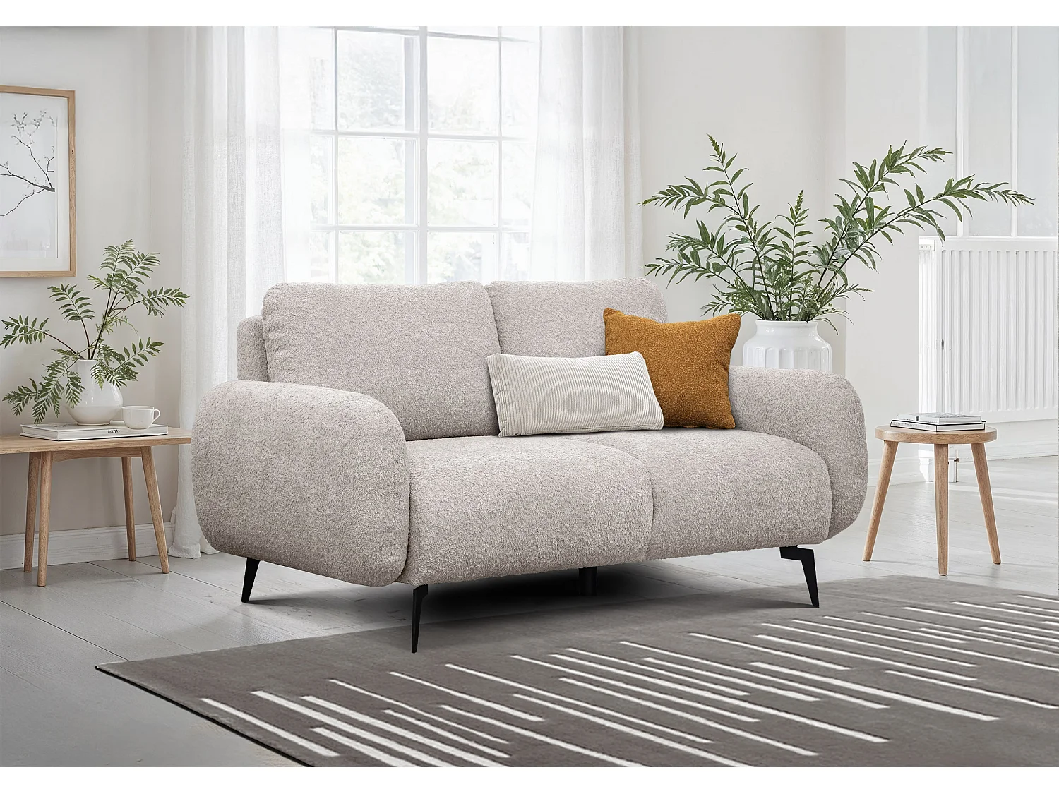FEBE 2-Sitzer-Sofa, ecru