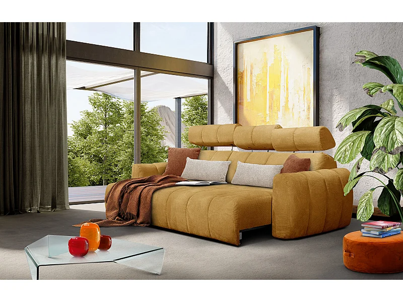 CANAPÉ D'ANGLE KIMI 3 places, tissu