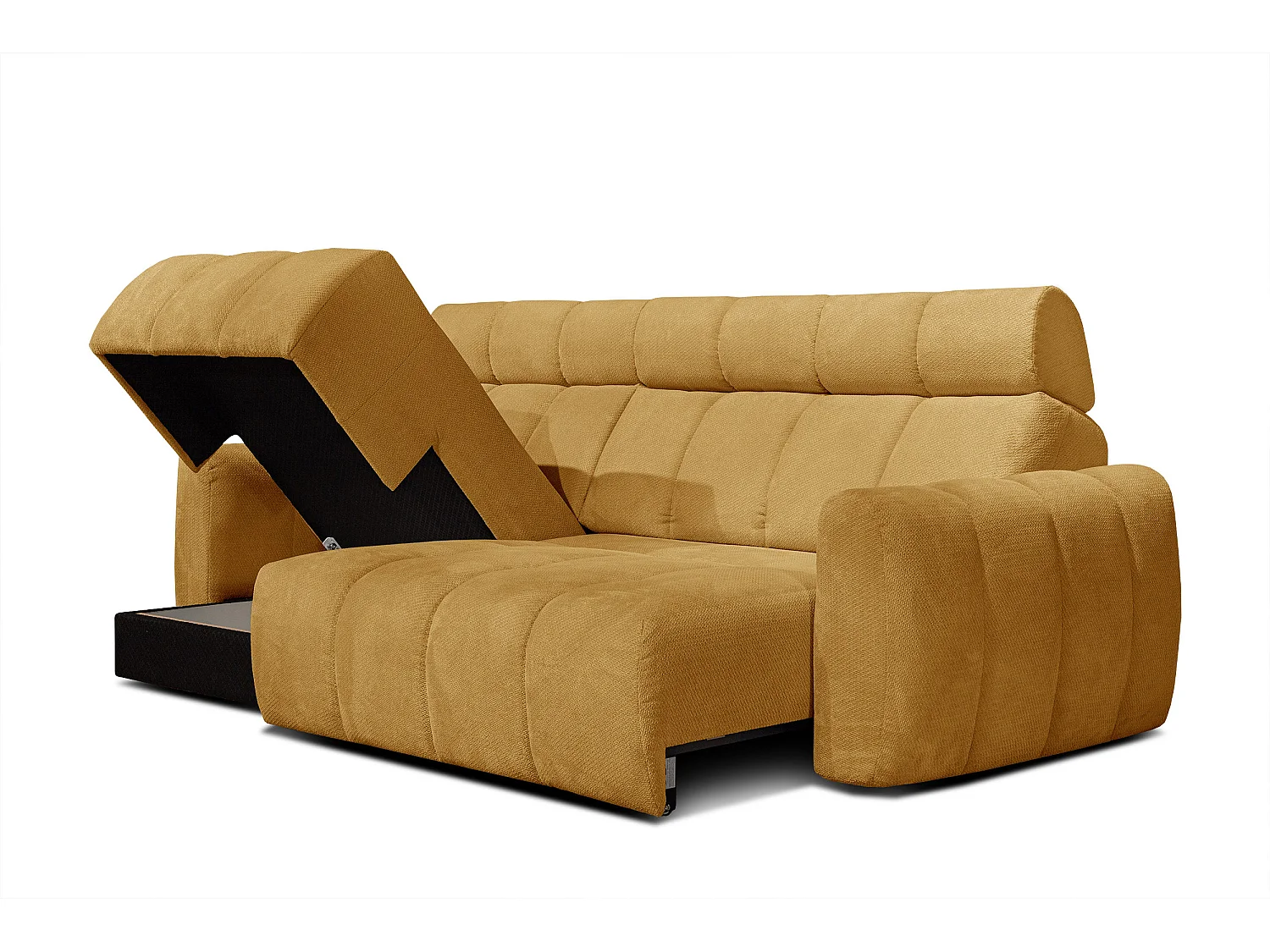 CANAPÉ D'ANGLE KIMI 3 places, tissu