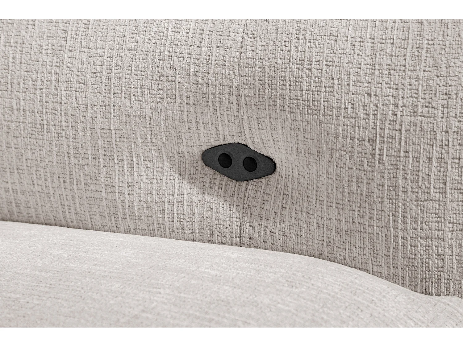 SVEN 3-Sitzer-Ecksofa, 1 Relax XL, verstellbare Kopfstützen, creme