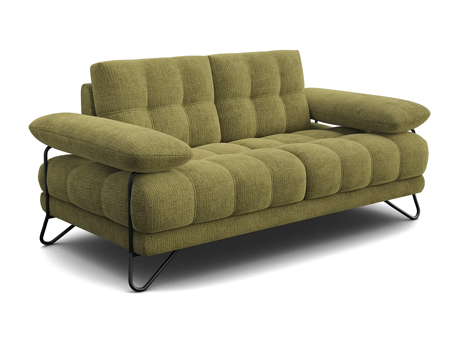 BUBBARA 2-Sitzer-Sofa, olivgrün