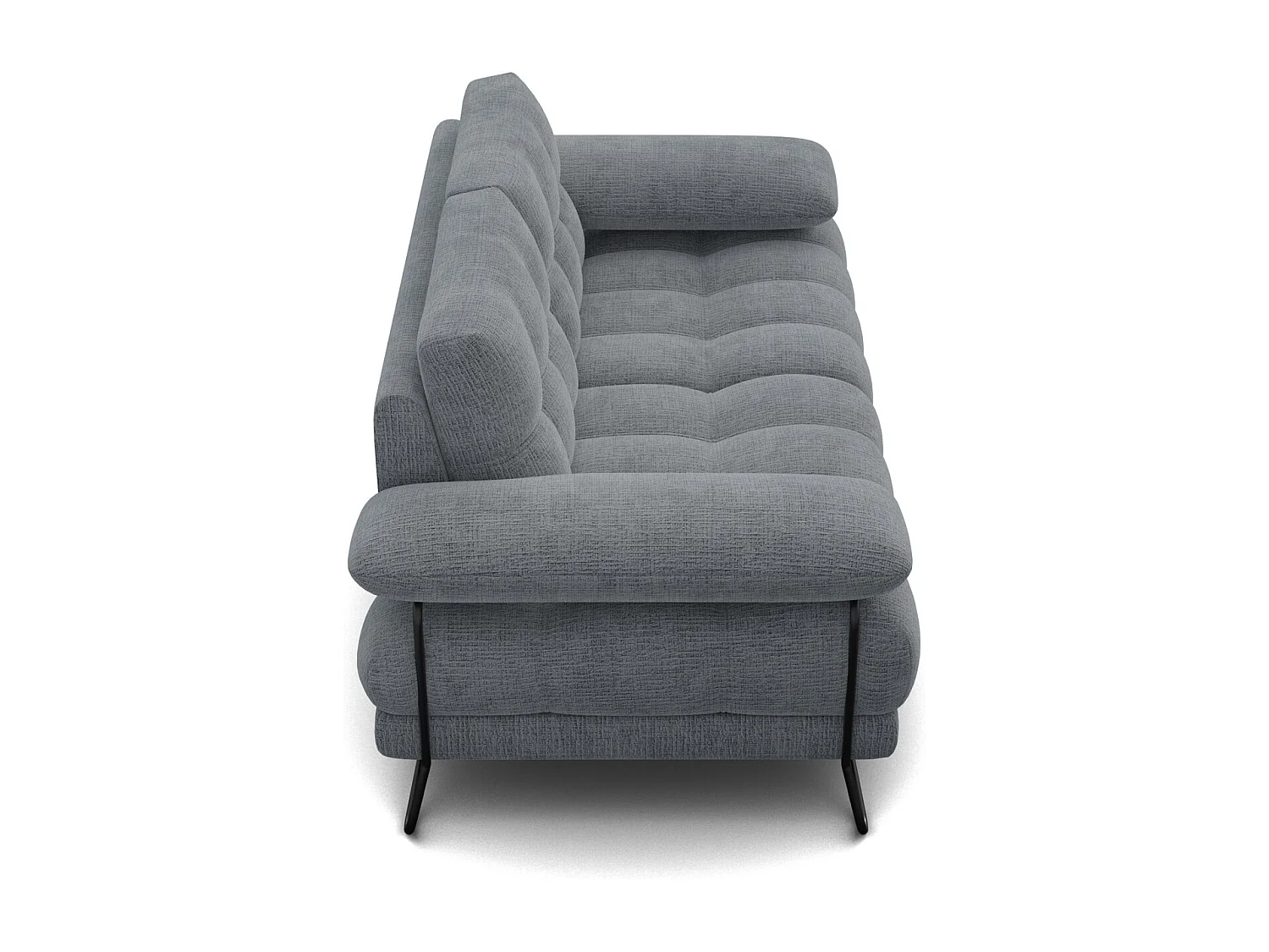 CANAPE BUBBARA 2 places, gris foncé