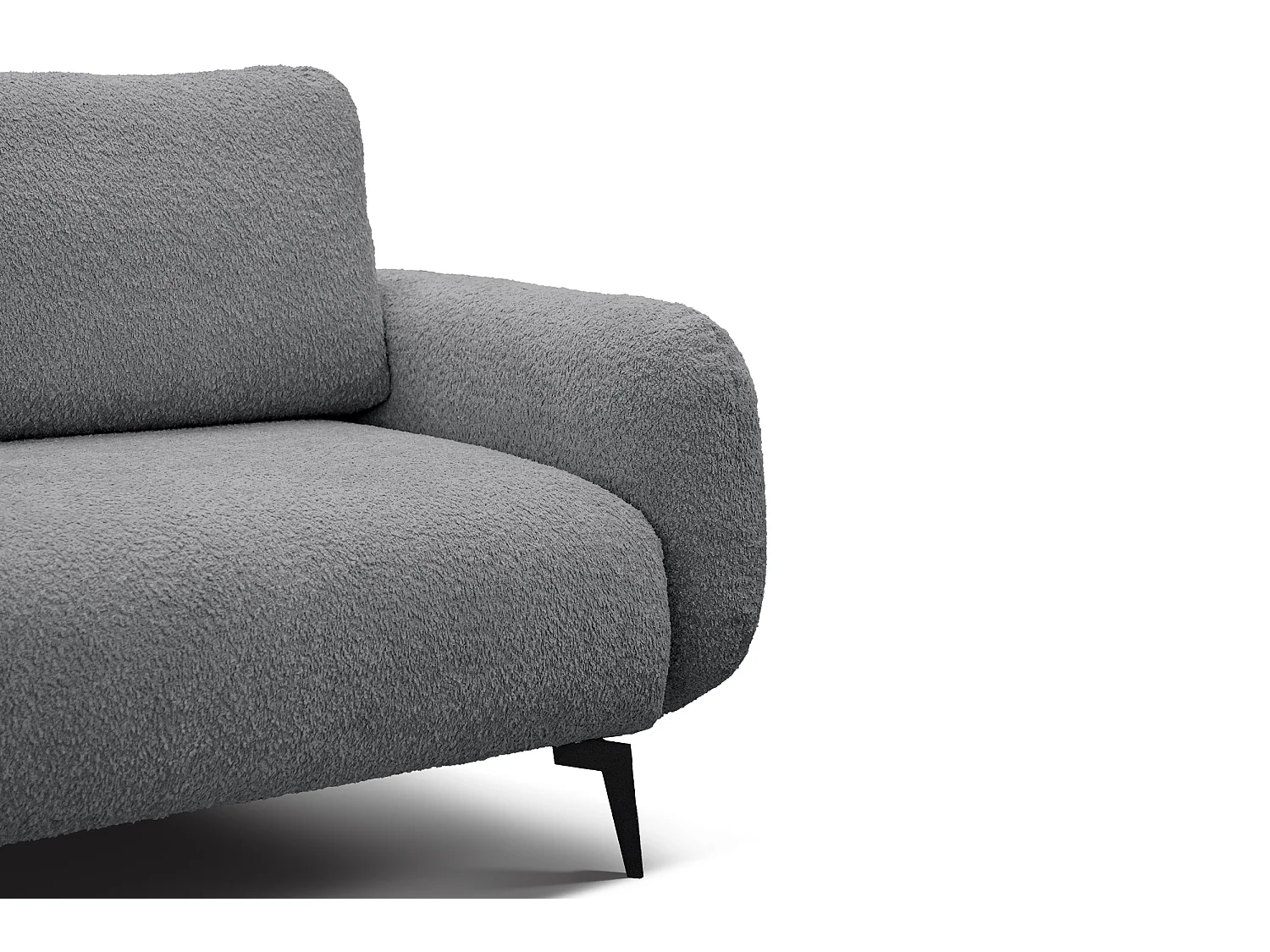 CANAPE FEBE 2 places, gris foncé