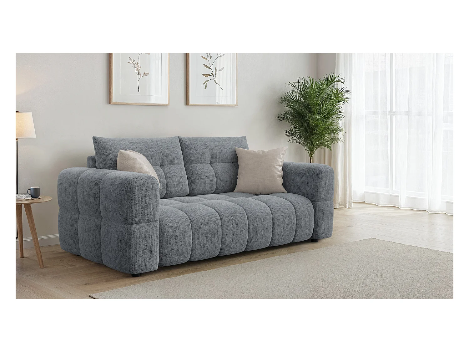 CANAPE CLOUDI 2,5 places, gris foncé