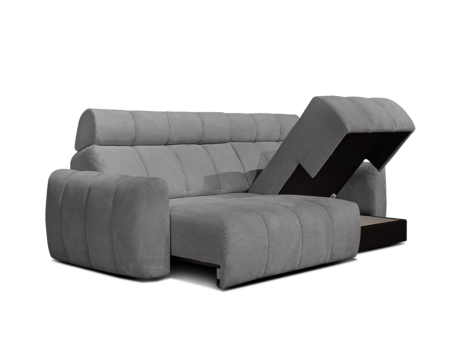 CANAPÉ D'ANGLE KIMI 3 places, tissu