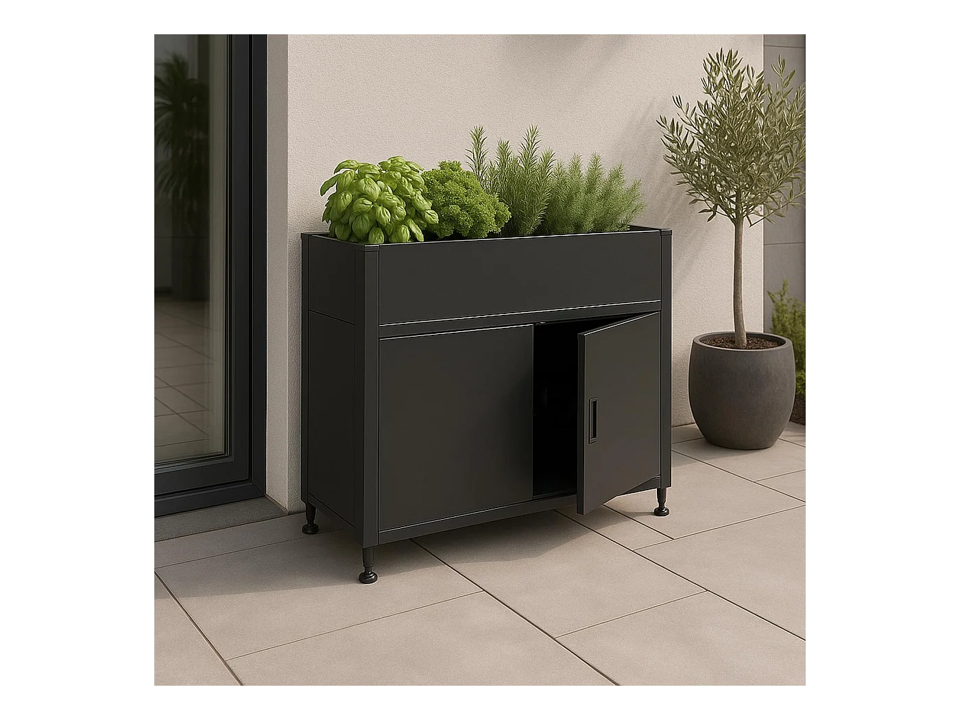 Hochbeet MCW-O85, Anthrazit