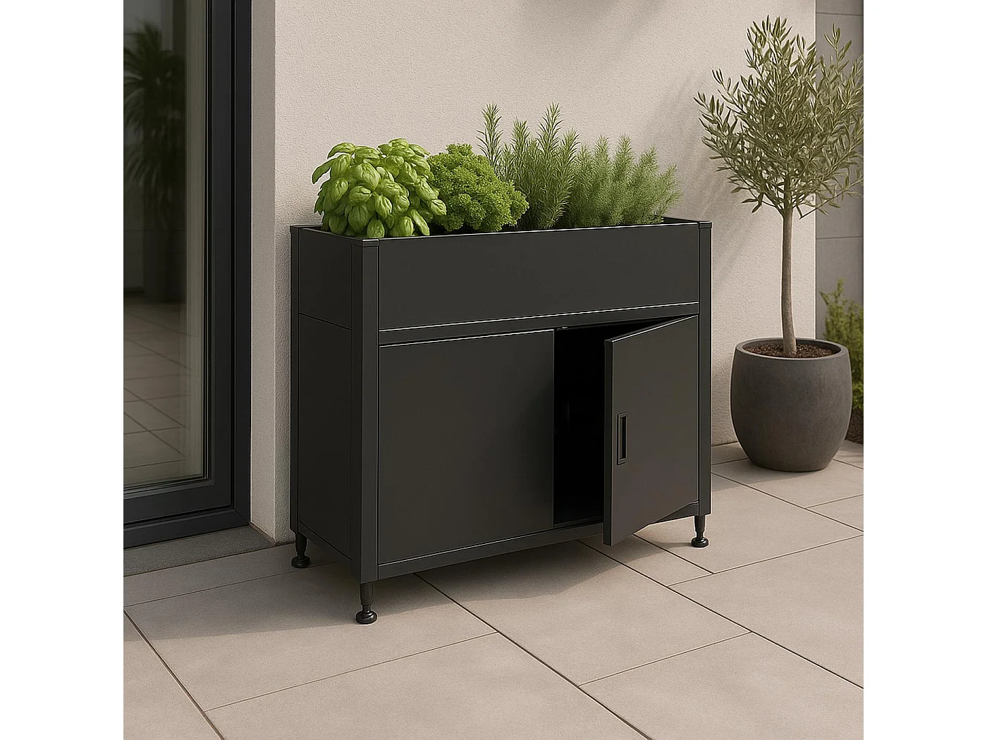 Podwyższona grządka MCW-O85,  antracyt