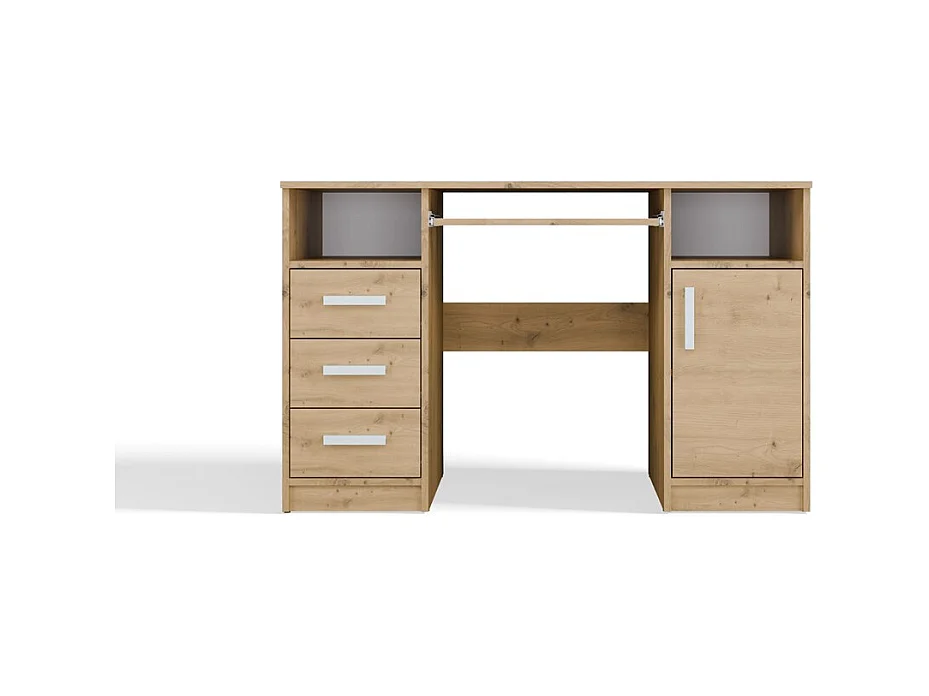 Biurko Delta | Dąb Artisan Biurko 3 Szuflady Szafka | 120x60x75 cm | Do Biura, Do Pokoju