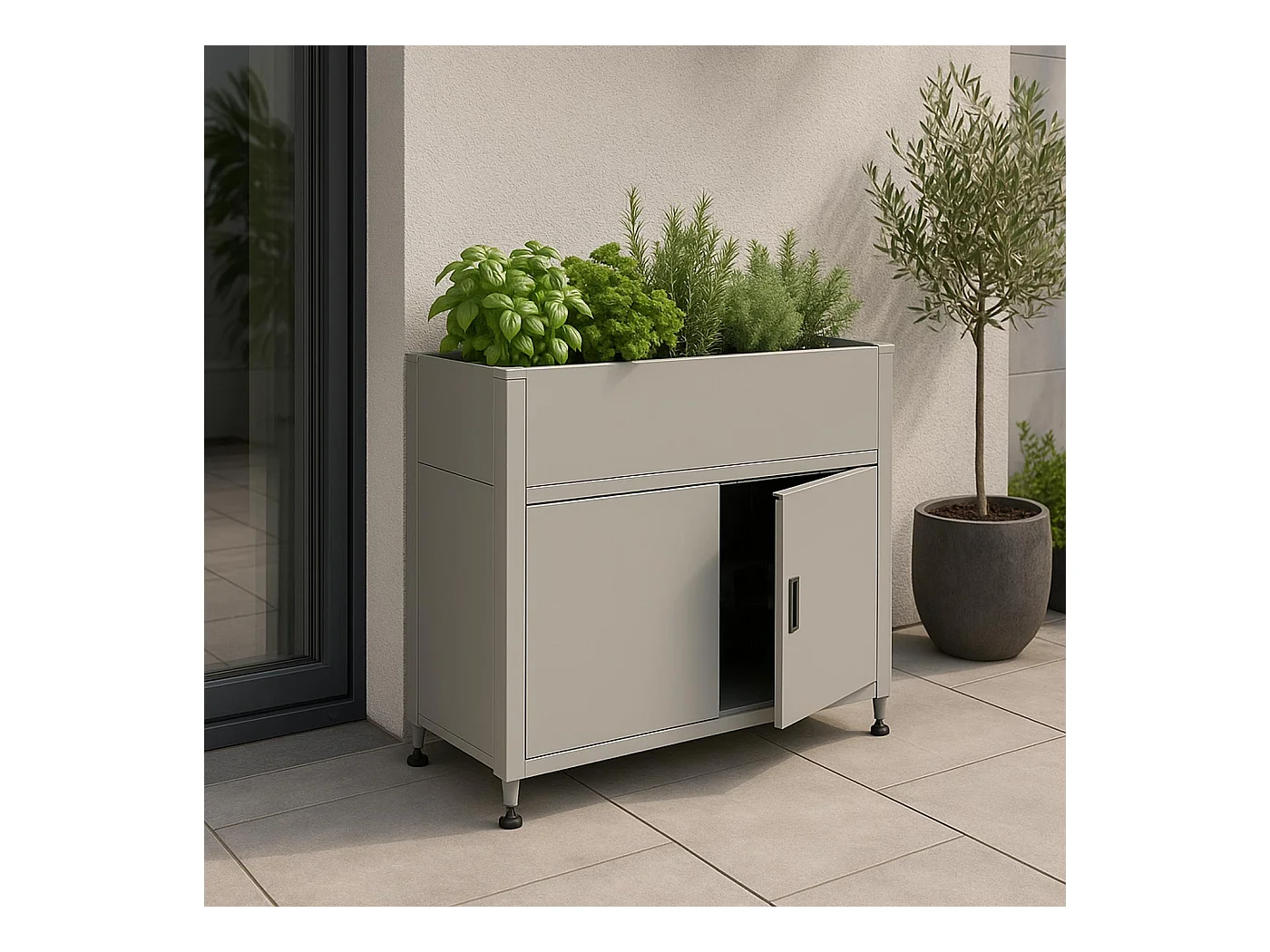 Hochbeet MCW-O85, Grau