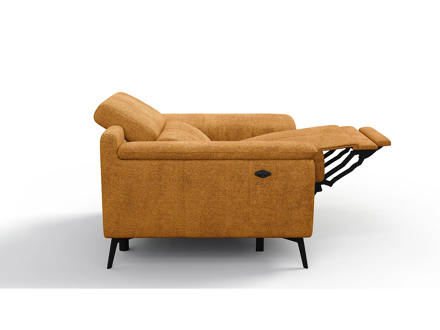 Sessel FIERO mit Relaxfunktion und verstellbare Kopfstützen, orange