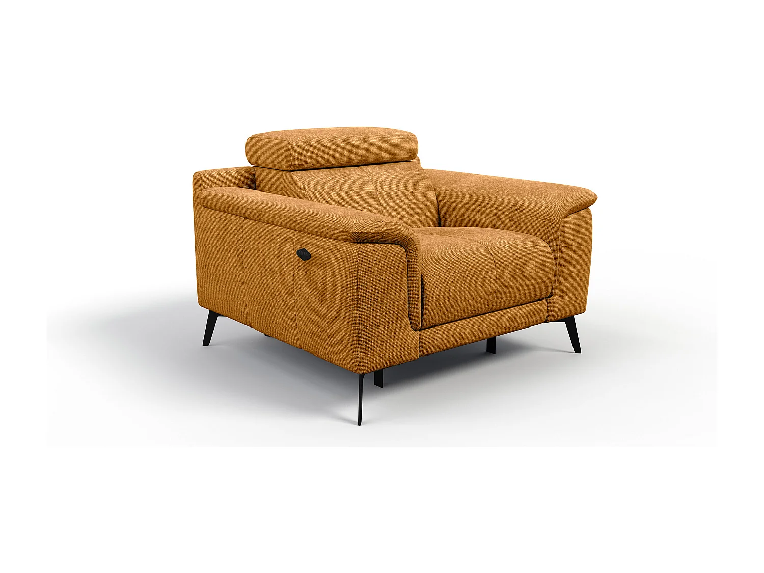 Sessel FIERO mit Relaxfunktion und verstellbare Kopfstützen, orange