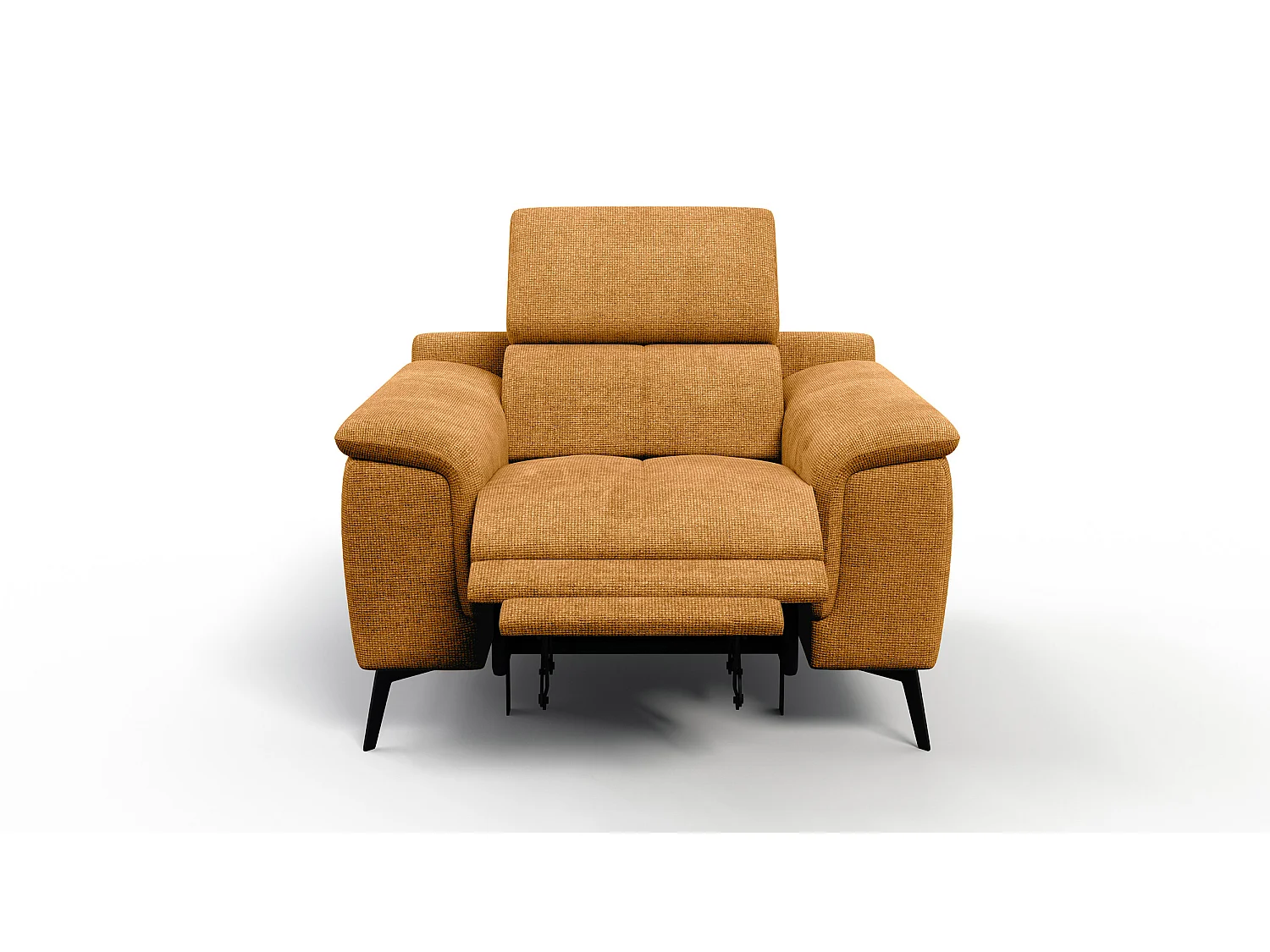 Sessel FIERO mit Relaxfunktion und verstellbare Kopfstützen, orange