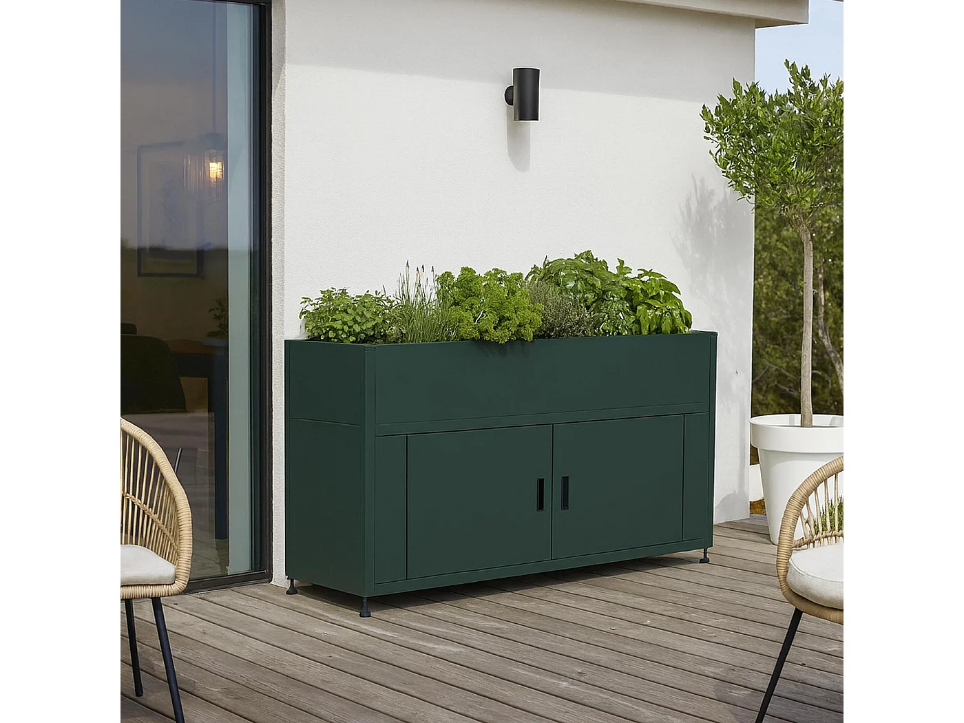 Podwyższona grządka MCW-O85,  zielona