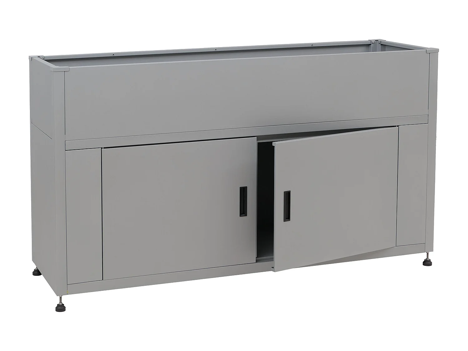 Jardinière sur pied surélevée MCW-O85,  gris