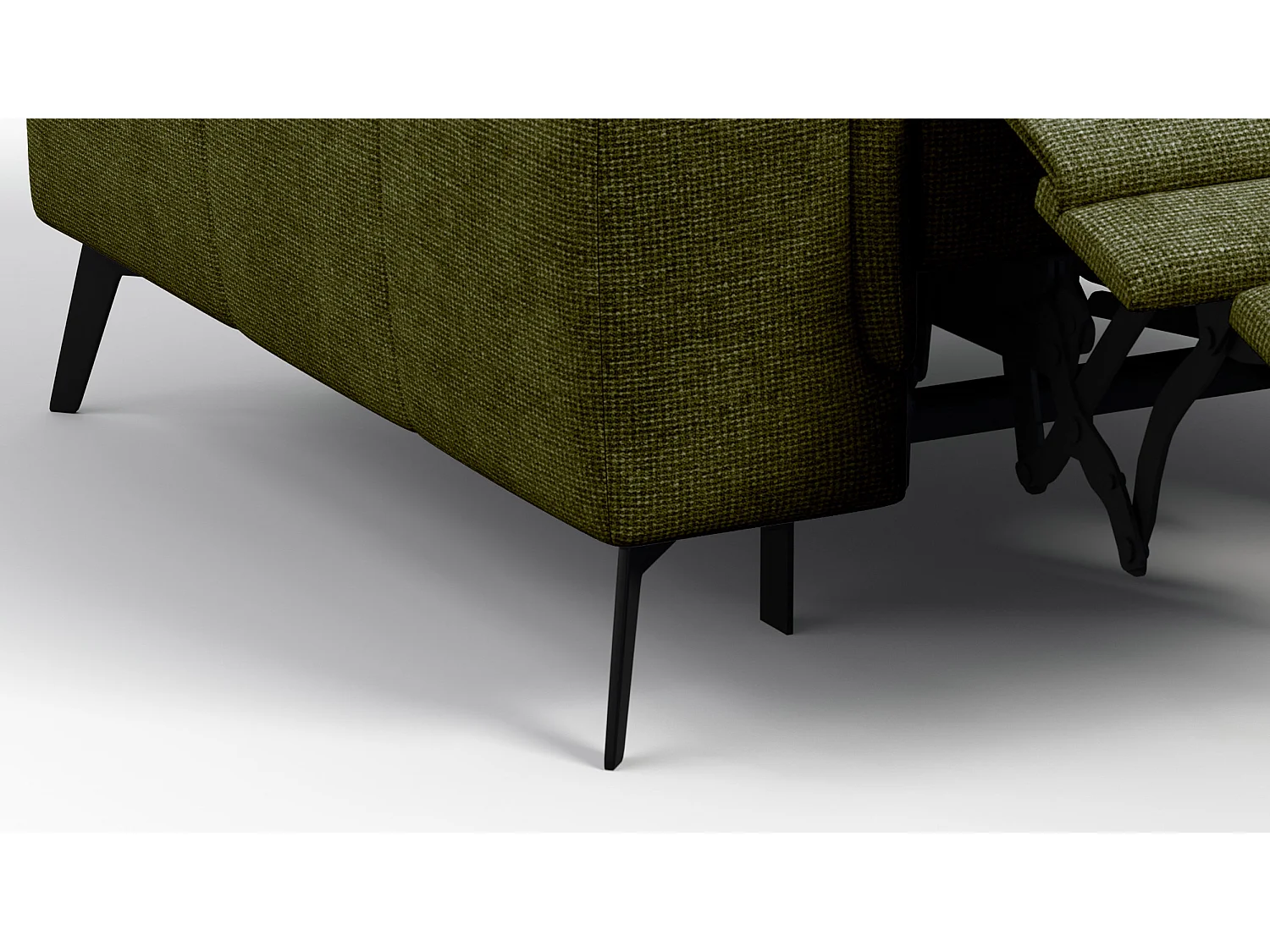 Sessel FIERO mit Relaxfunktion und verstellbare Kopfstützen, olive