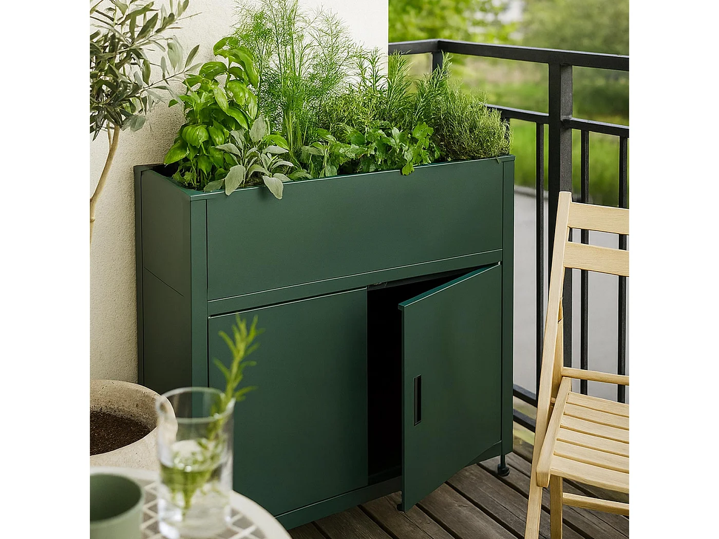 Podwyższona grządka MCW-O85,  zielona