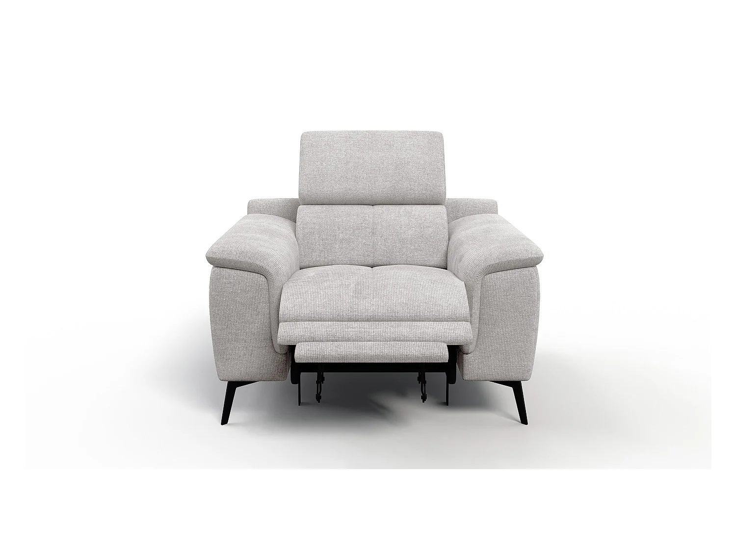 Sessel FIERO mit Relaxfunktion und verstellbare Kopfstützen, creme