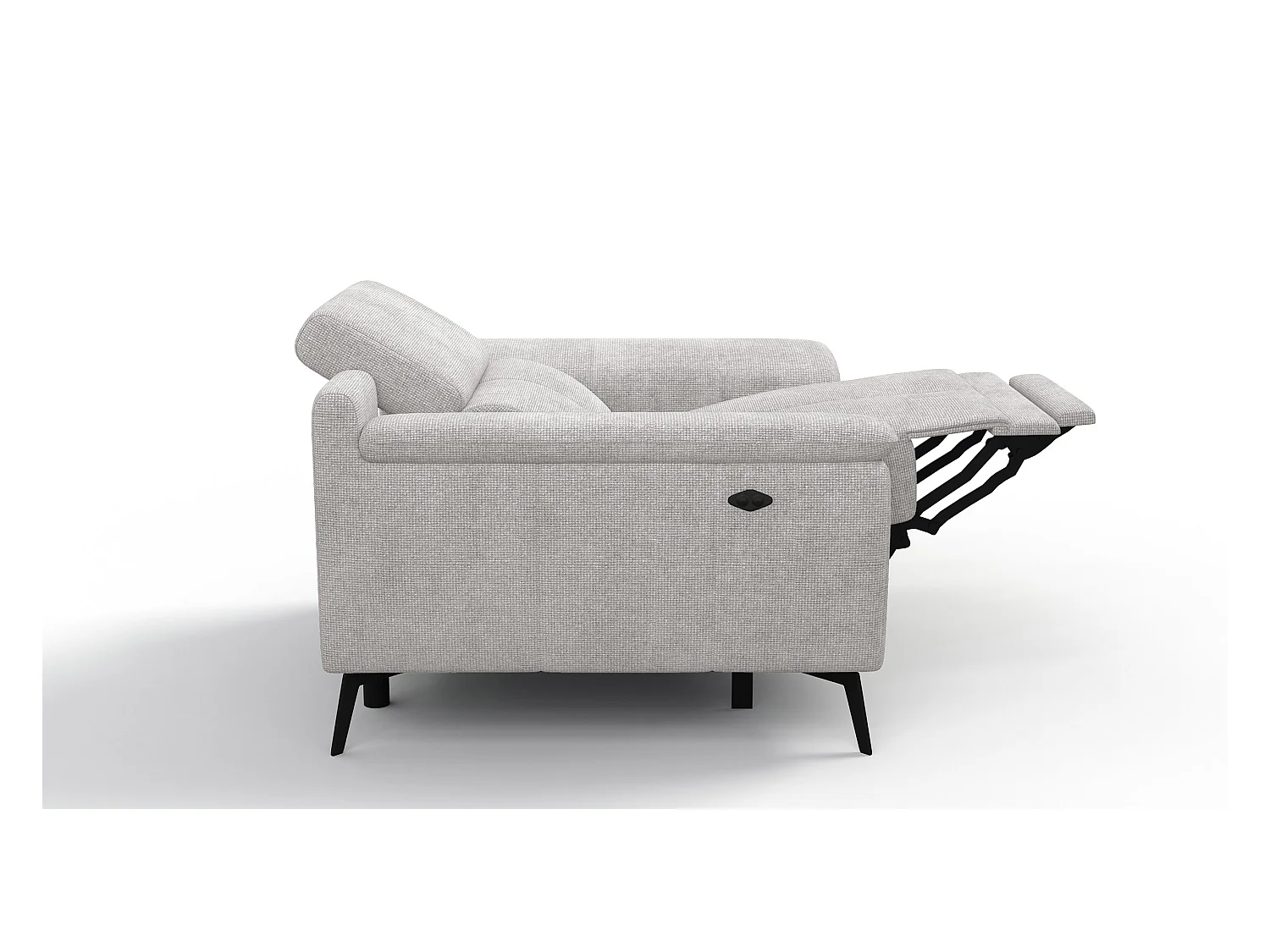 Sessel FIERO mit Relaxfunktion und verstellbare Kopfstützen, creme