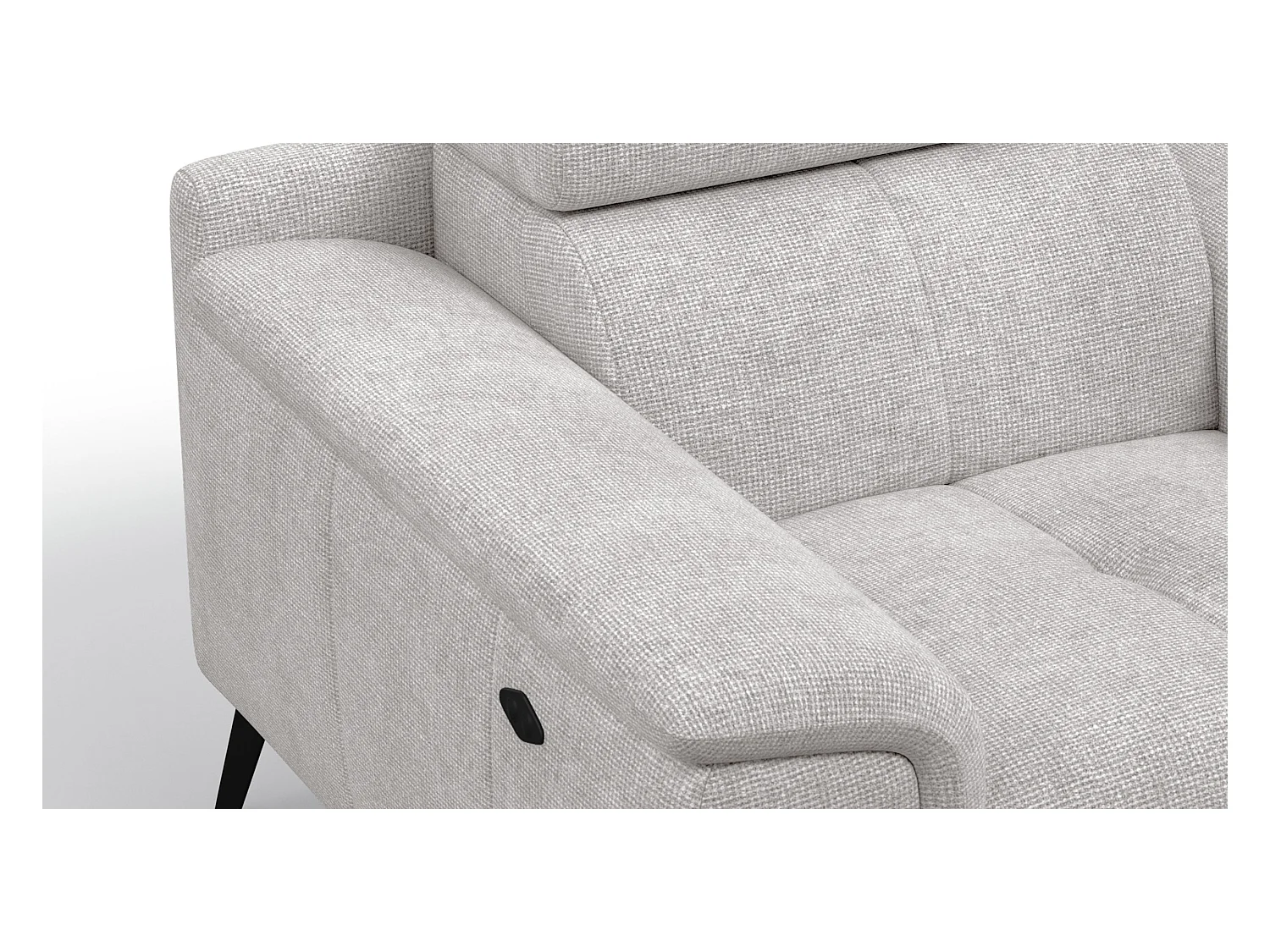 Sessel FIERO mit Relaxfunktion und verstellbare Kopfstützen, creme