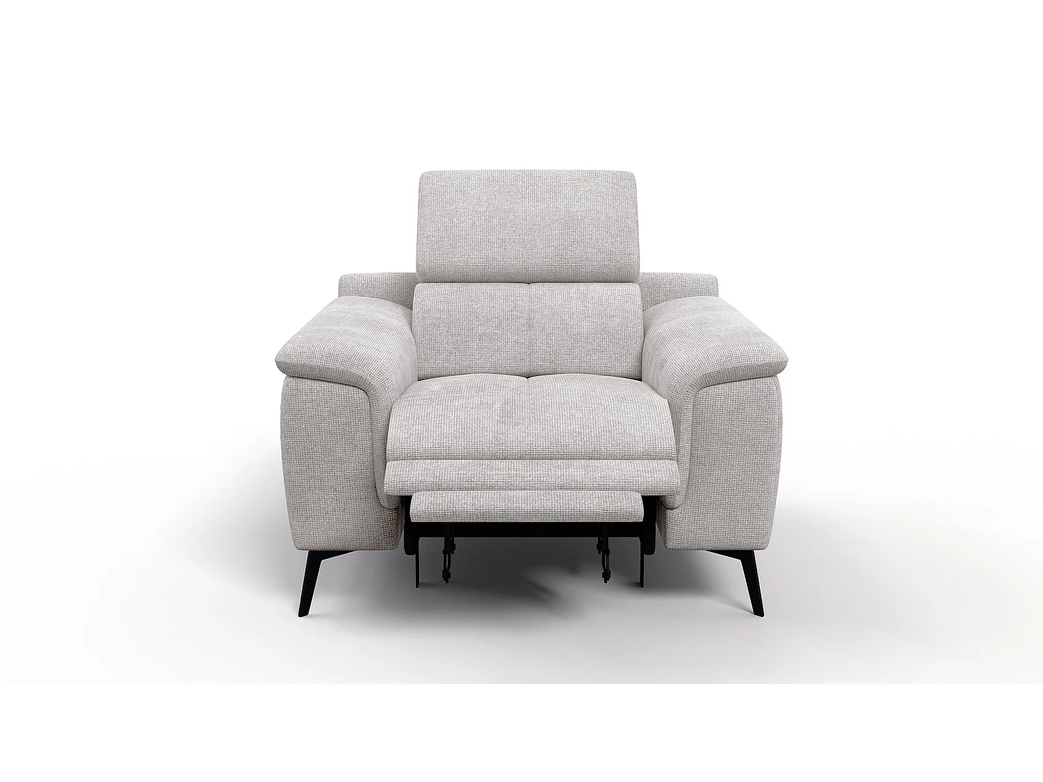 Sessel FIERO mit Relaxfunktion und verstellbare Kopfstützen, creme